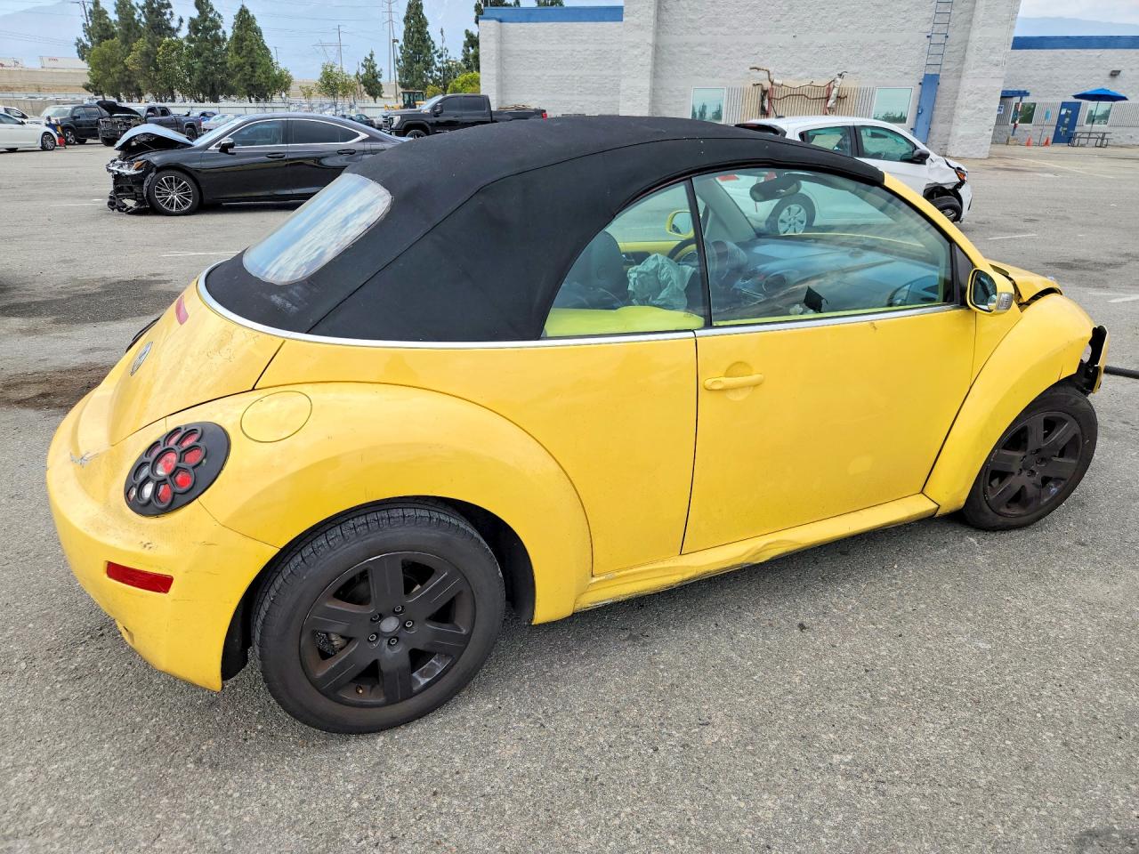 2007 Volkswagen Beatle Yellow vin: 3VWRG31Y27M400087