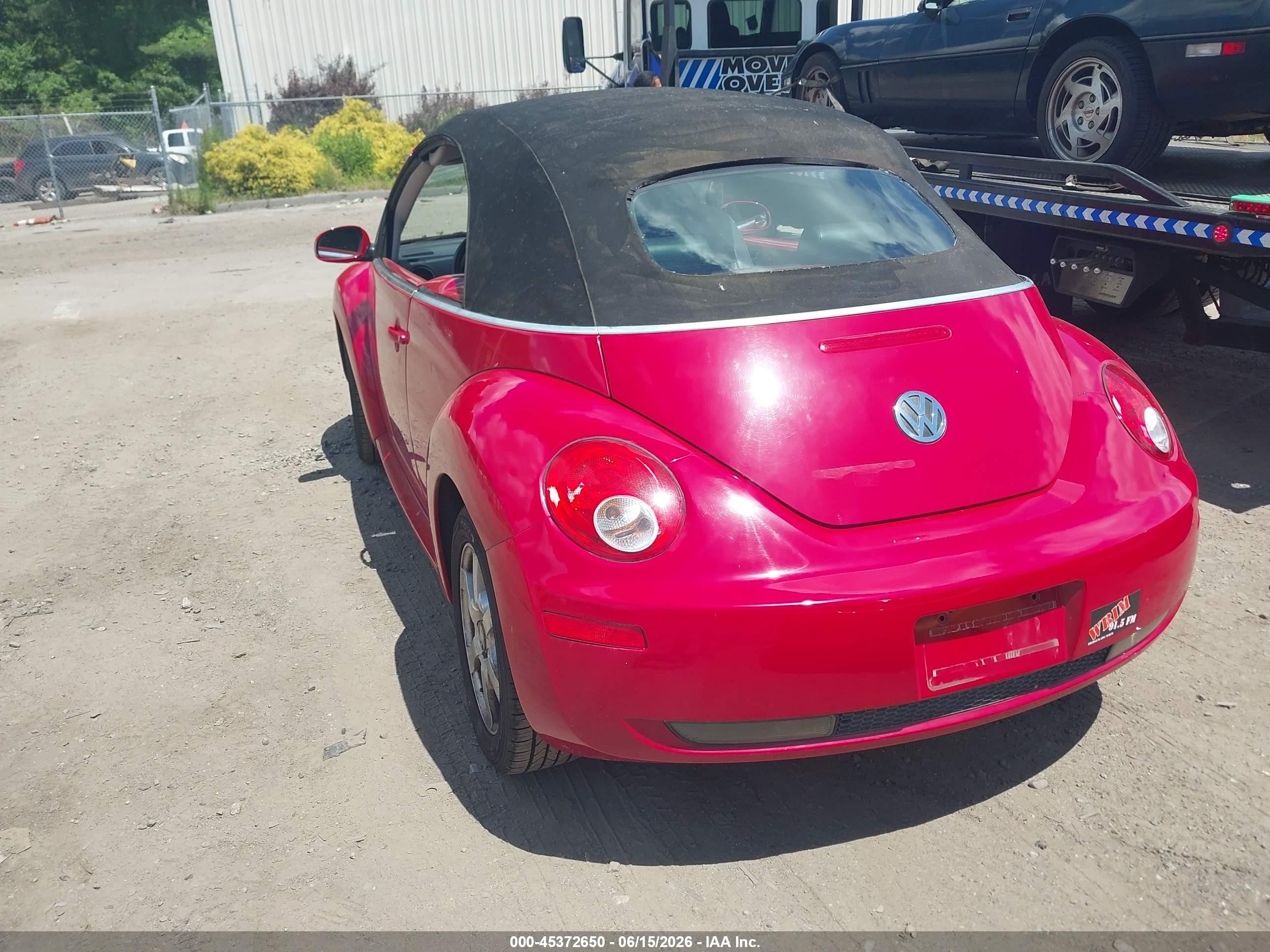 2008 Volkswagen New Beetle Se Red vin: 3VWRG31Y38M408930