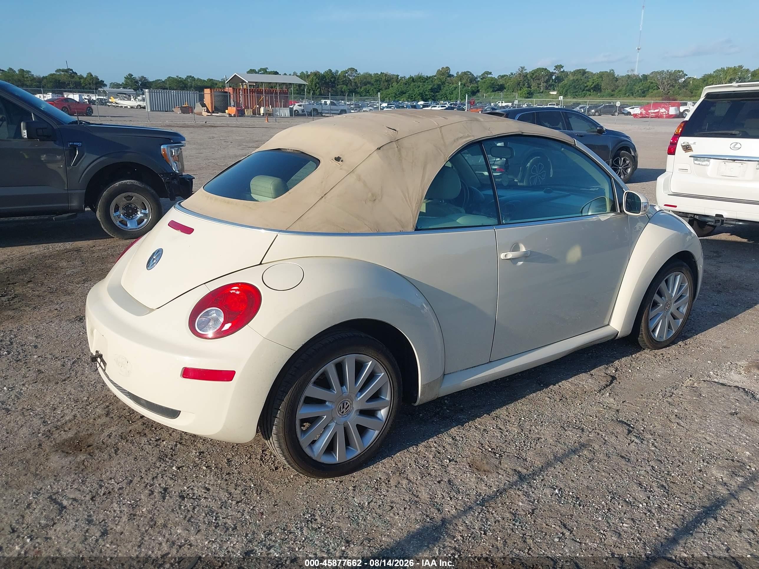 2008 Volkswagen New Beetle Se Cream vin: 3VWRG31Y88M406669
