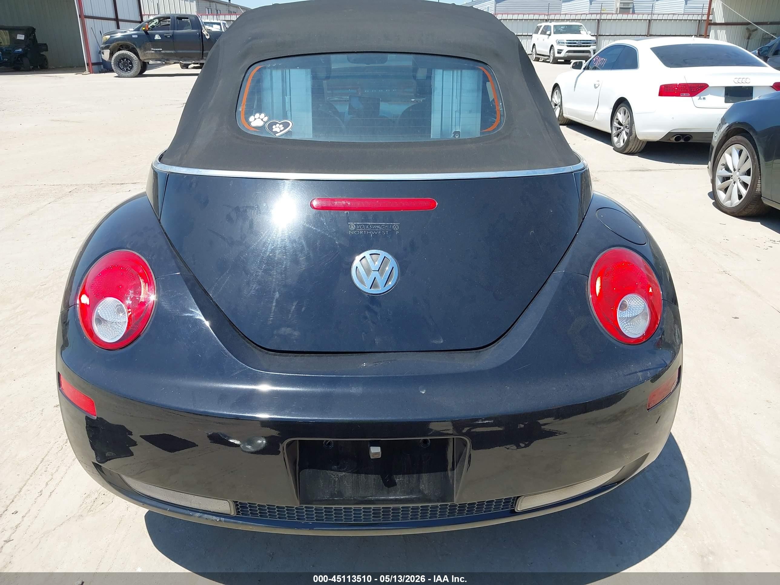 2009 Volkswagen New Beetle 2.5l Black vin: 3VWRG31Y89M401487