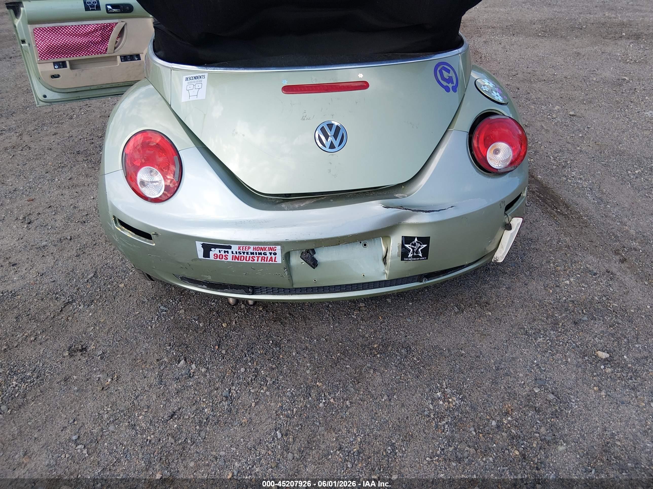 2008 Volkswagen New Beetle Se Green vin: 3VWRG31Y98M412948