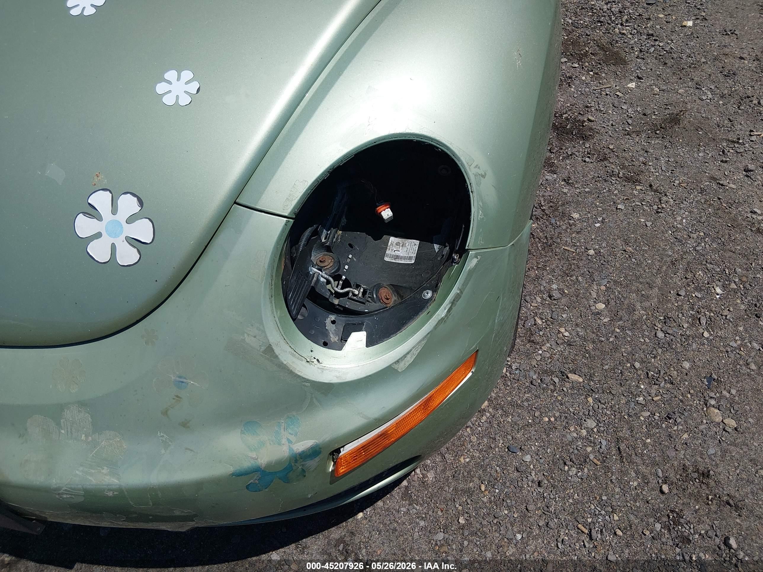 2008 Volkswagen New Beetle Se Green vin: 3VWRG31Y98M412948