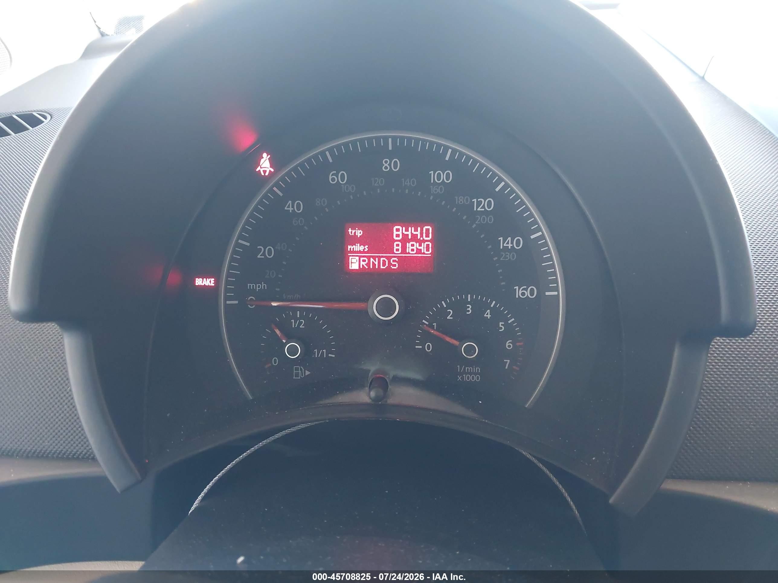 2010 Volkswagen New Beetle 2.5l Red vin: 3VWRG3AG8AM022985