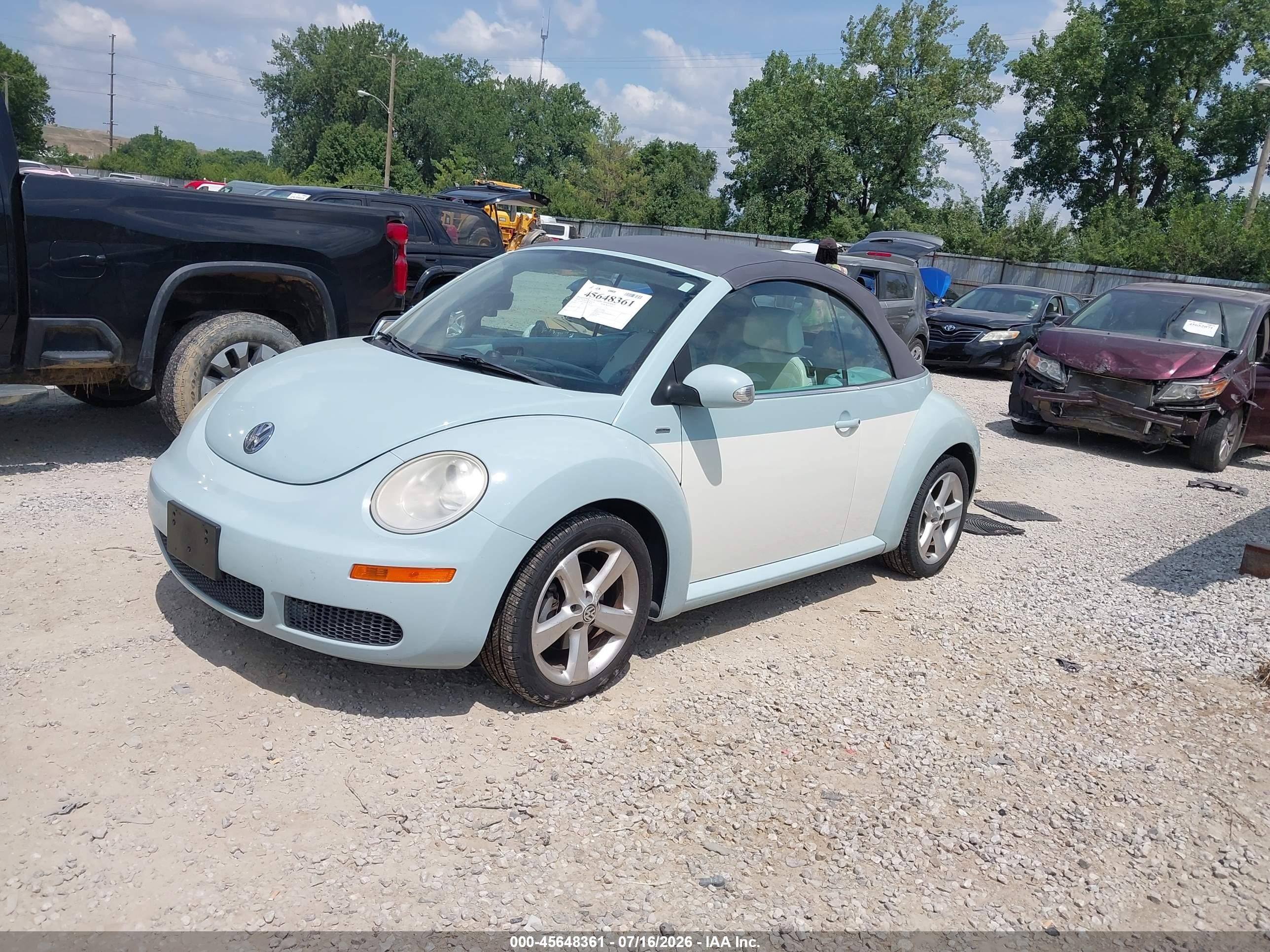 2010 Volkswagen New Beetle 2.5l Final Edition Blue vin: 3VWRG3AL0AM006874
