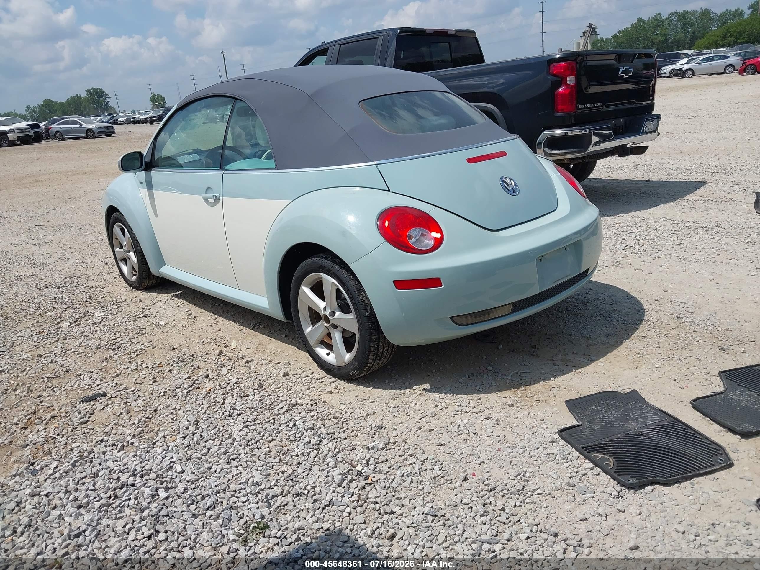 2010 Volkswagen New Beetle 2.5l Final Edition Blue vin: 3VWRG3AL0AM006874