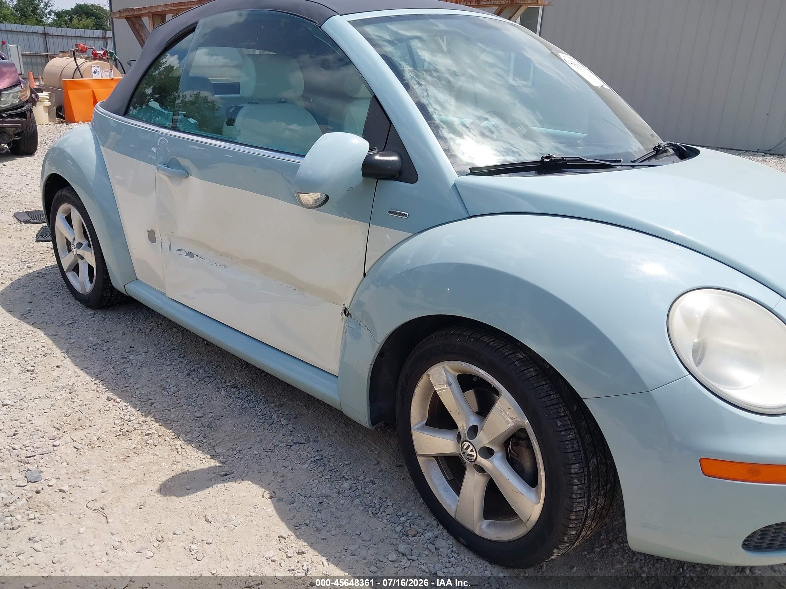 2010 Volkswagen New Beetle 2.5l Final Edition Blue vin: 3VWRG3AL0AM006874