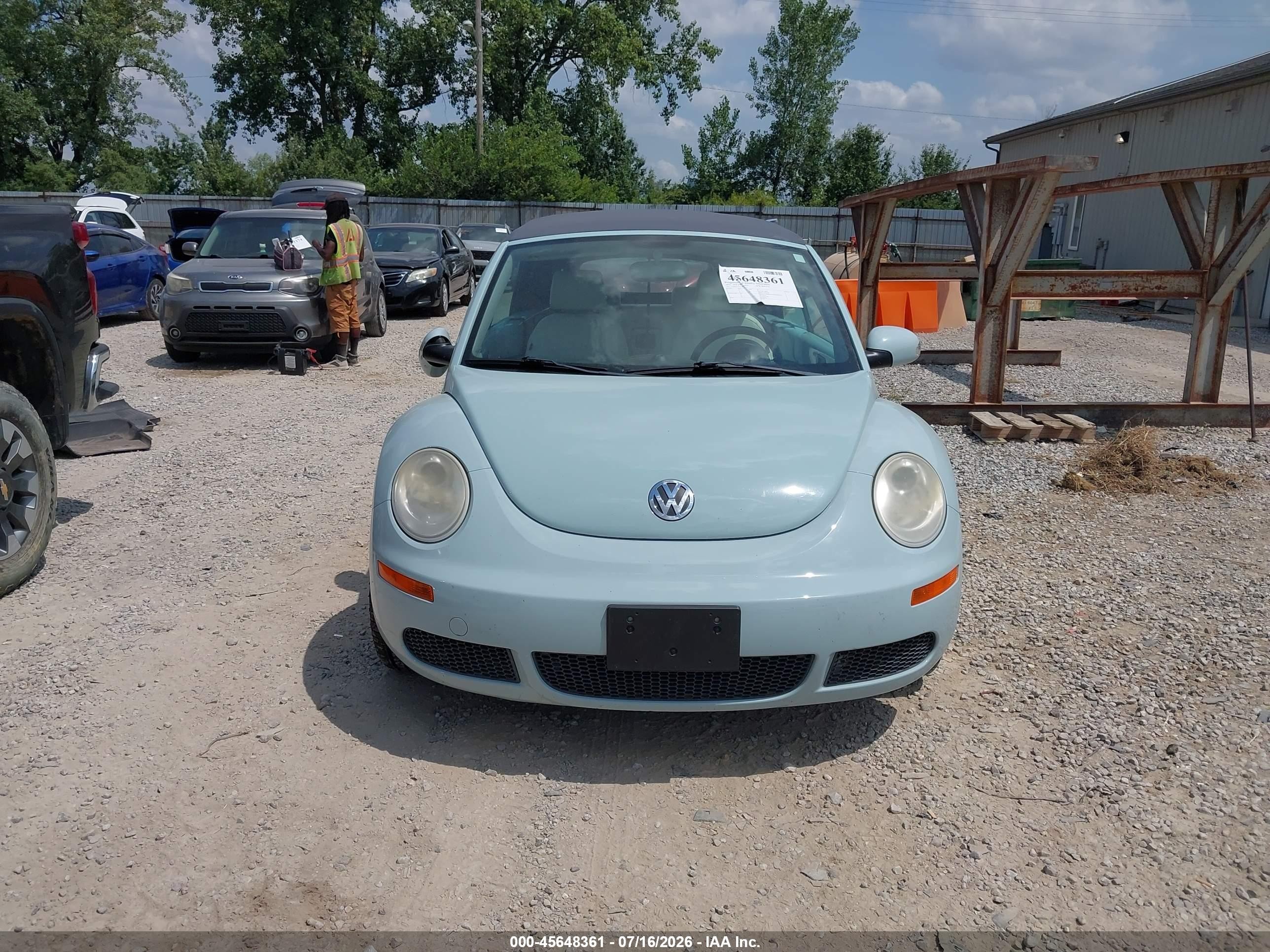 2010 Volkswagen New Beetle 2.5l Final Edition Blue vin: 3VWRG3AL0AM006874