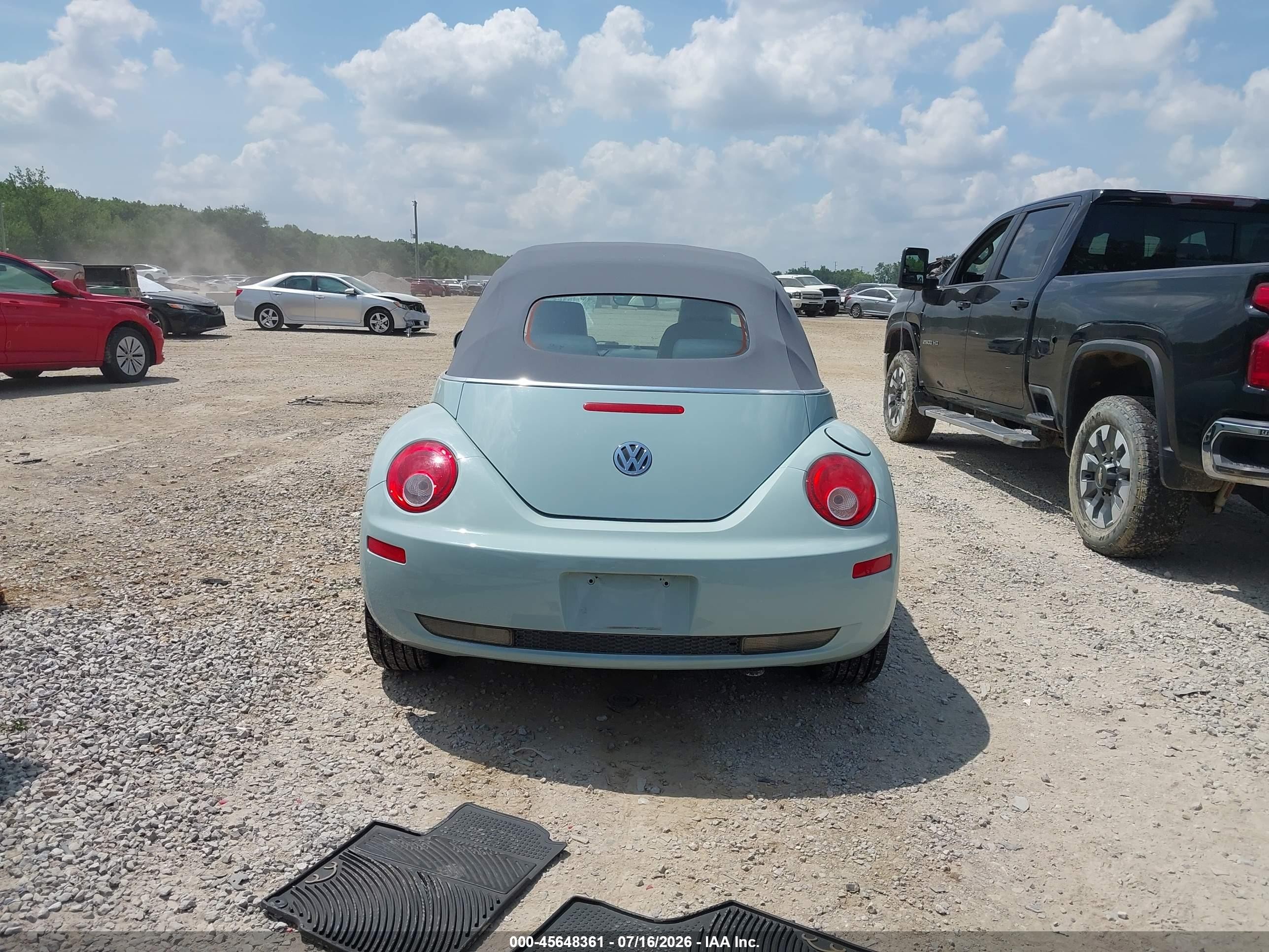 2010 Volkswagen New Beetle 2.5l Final Edition Blue vin: 3VWRG3AL0AM006874