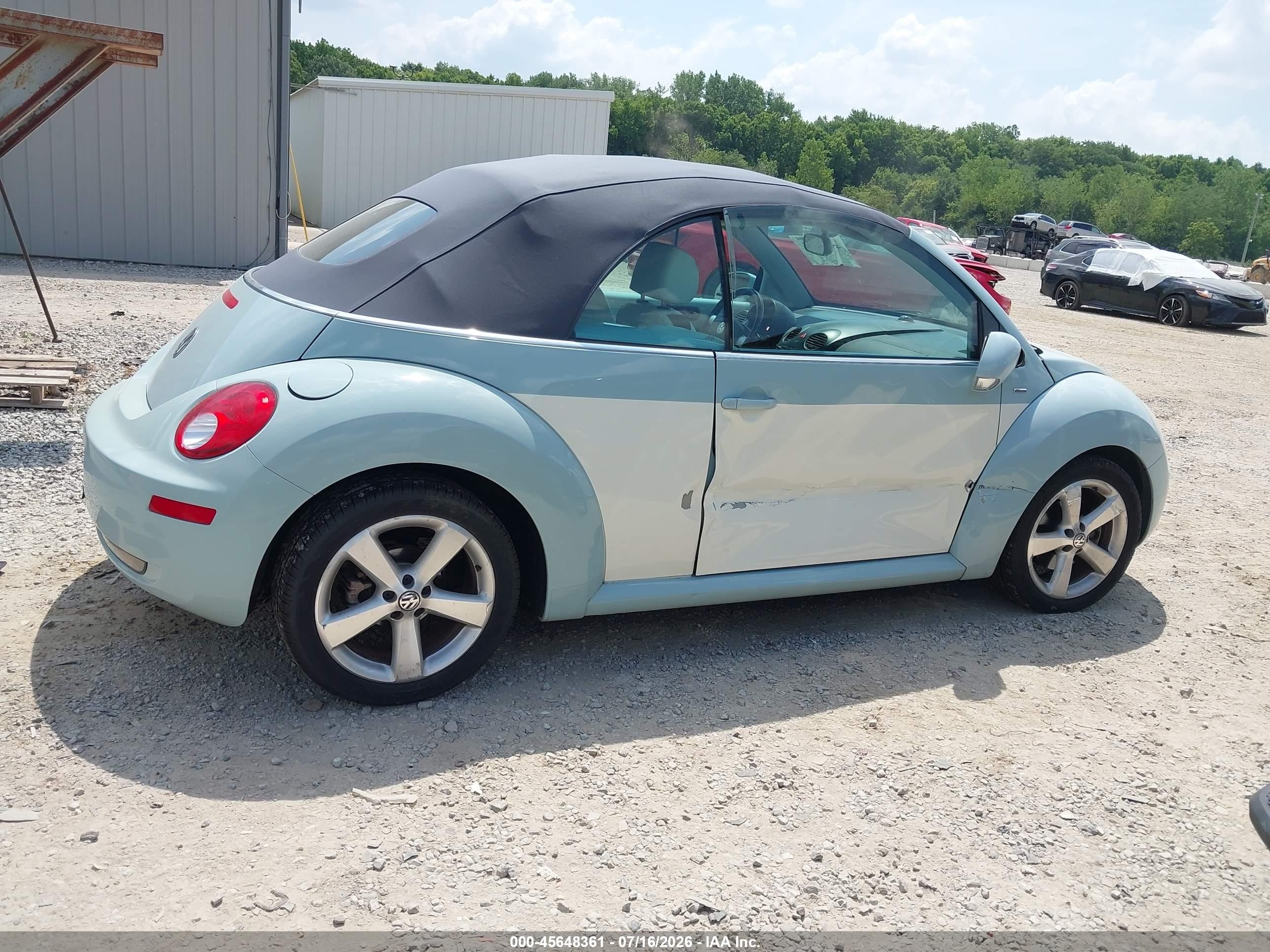 2010 Volkswagen New Beetle 2.5l Final Edition Blue vin: 3VWRG3AL0AM006874