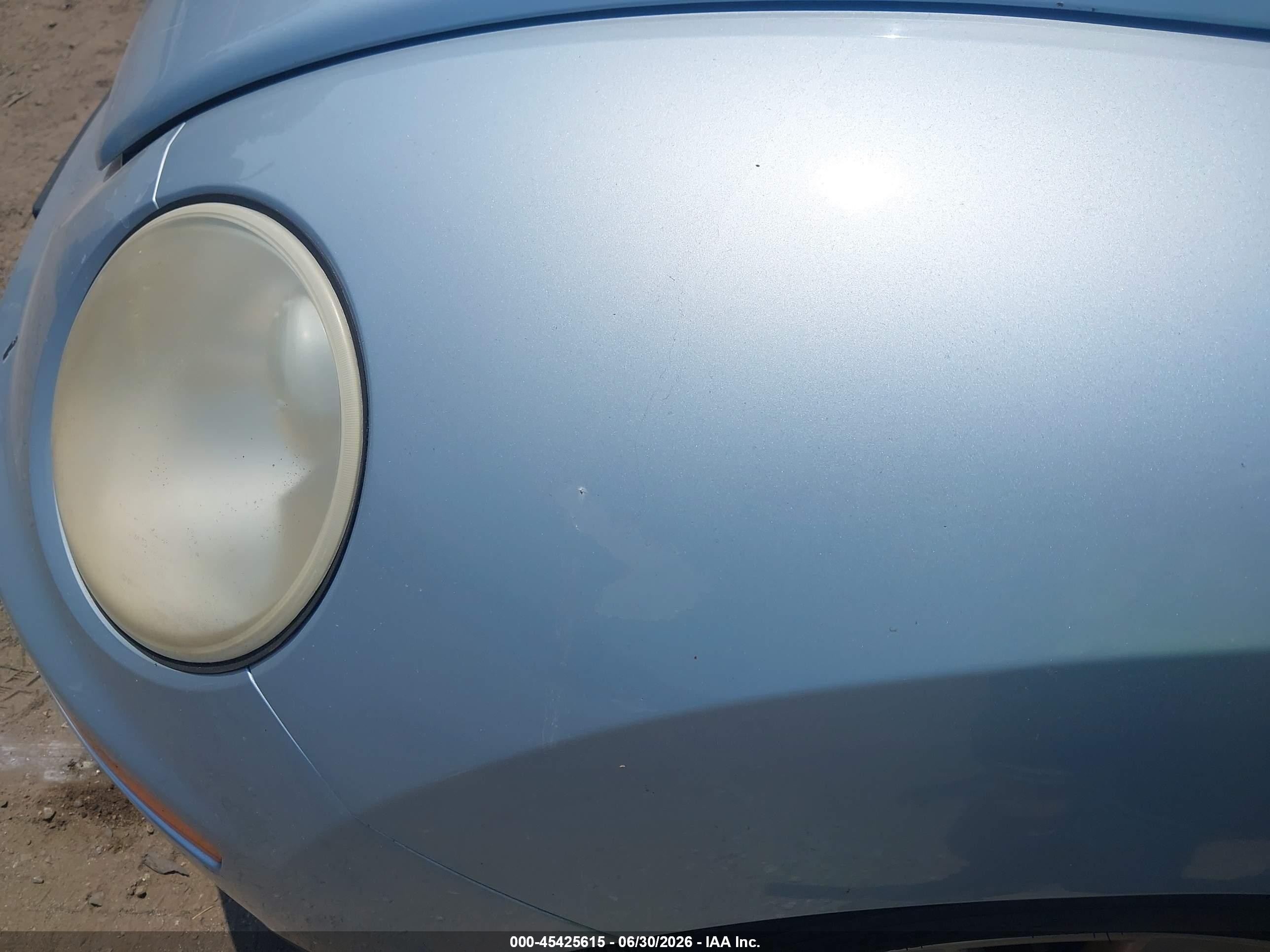 2010 Volkswagen New Beetle 2.5l Light Blue vin: 3VWRG3AL3AM002978
