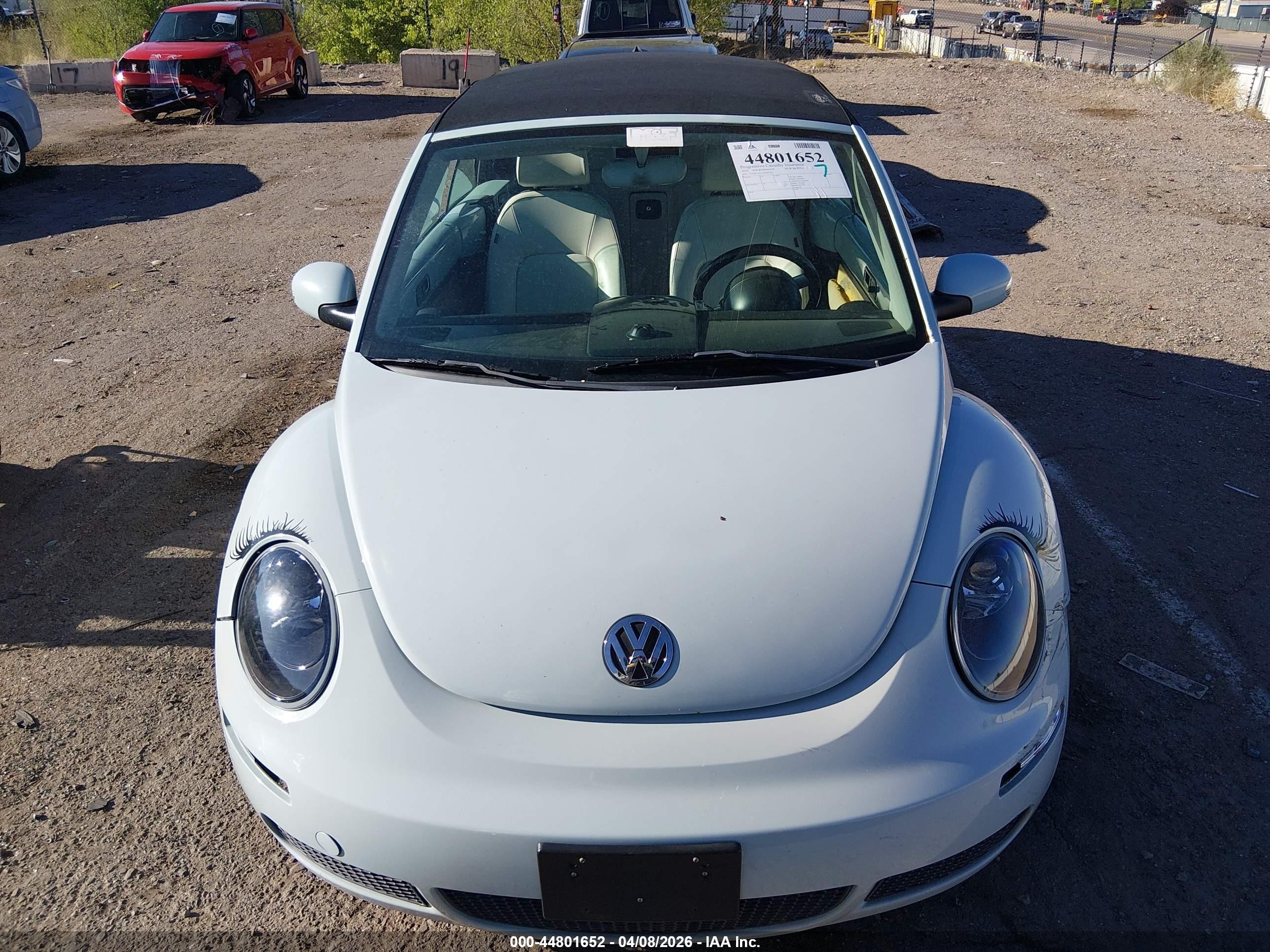2010 Volkswagen New Beetle 2.5l Final Edition Blue vin: 3VWRG3AL4AM007431