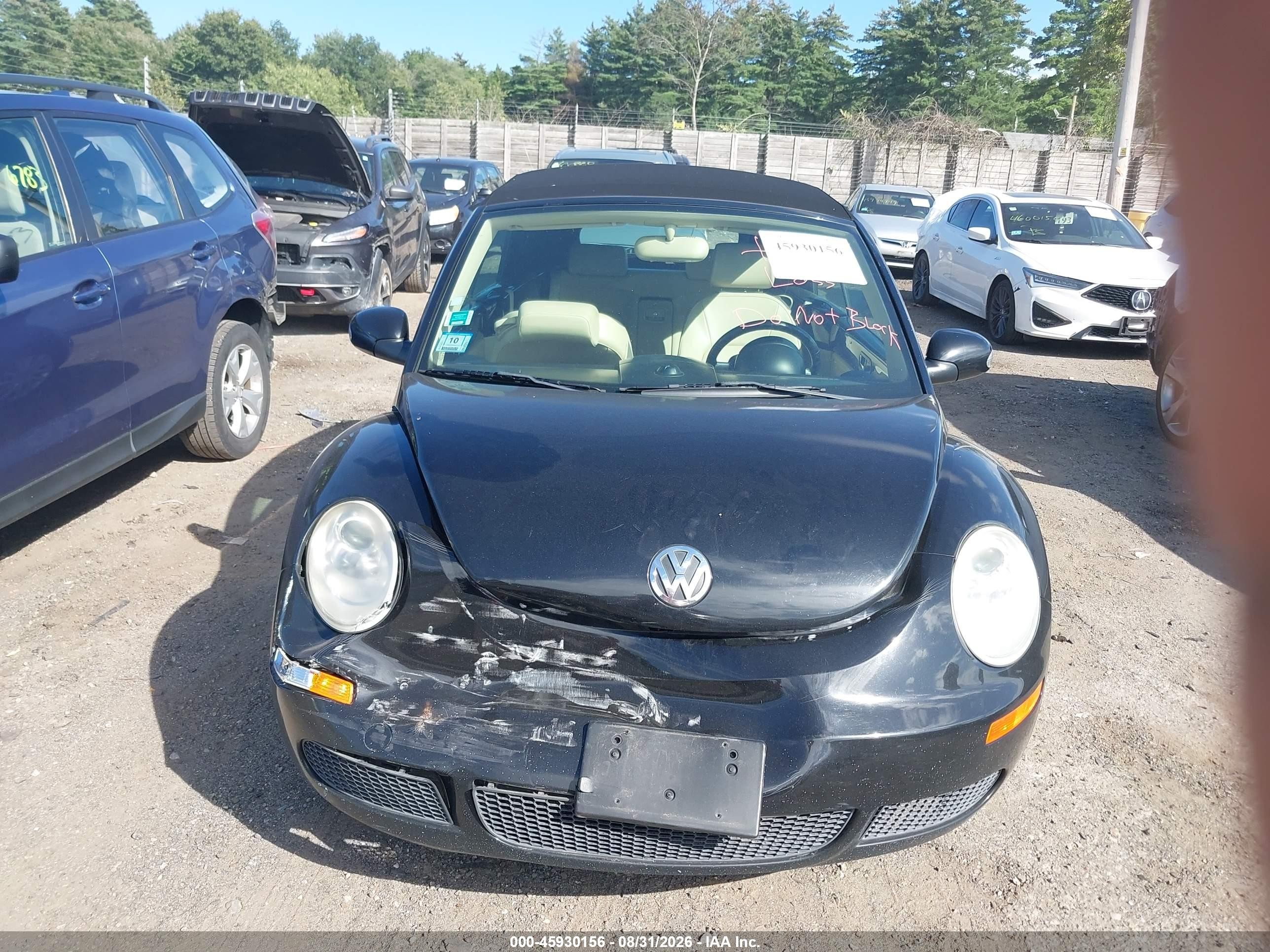2010 Volkswagen New Beetle 2.5l/2.5l Final Edition Black vin: 3VWRG3AL5AM002187