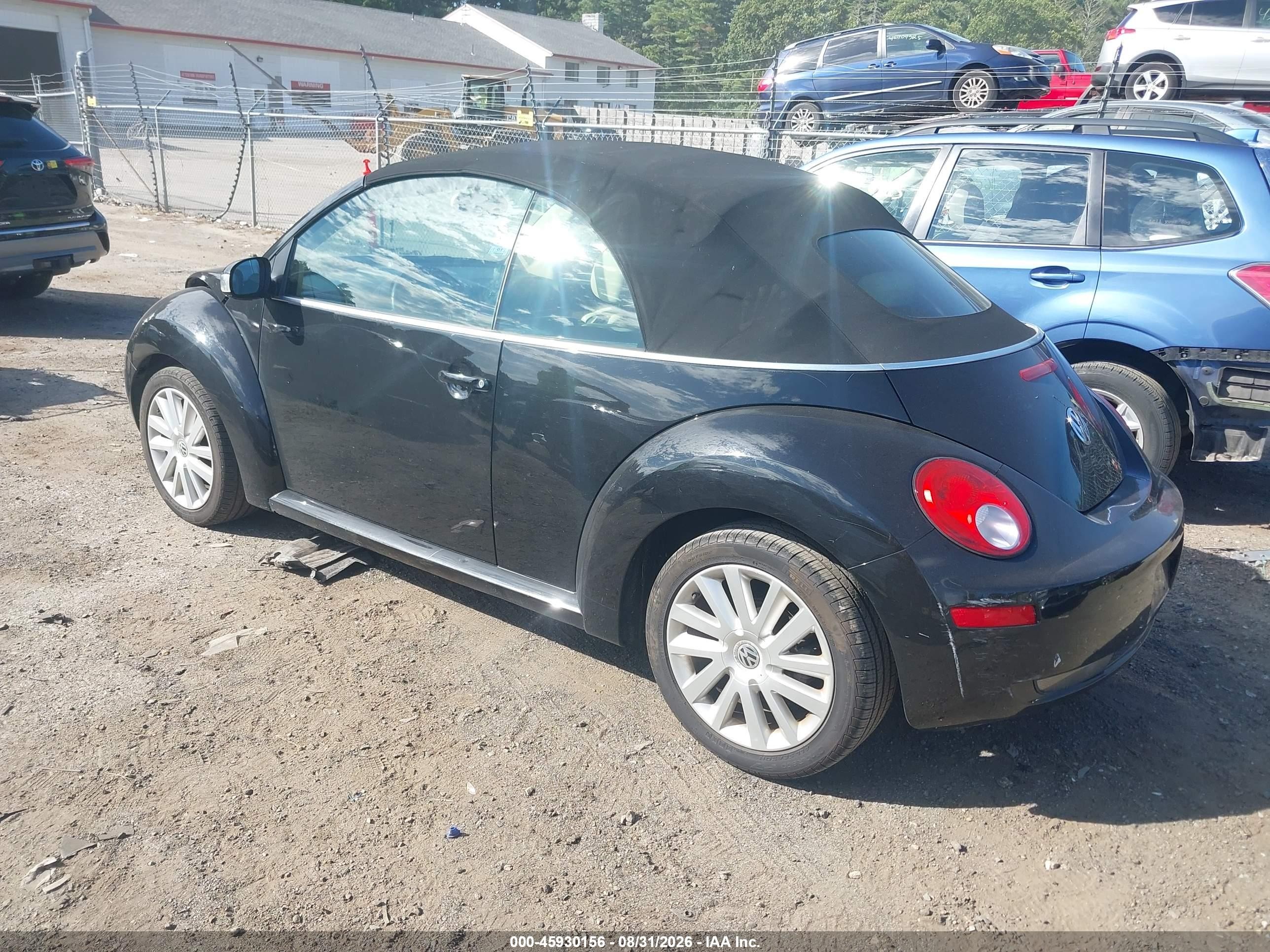 2010 Volkswagen New Beetle 2.5l/2.5l Final Edition Black vin: 3VWRG3AL5AM002187