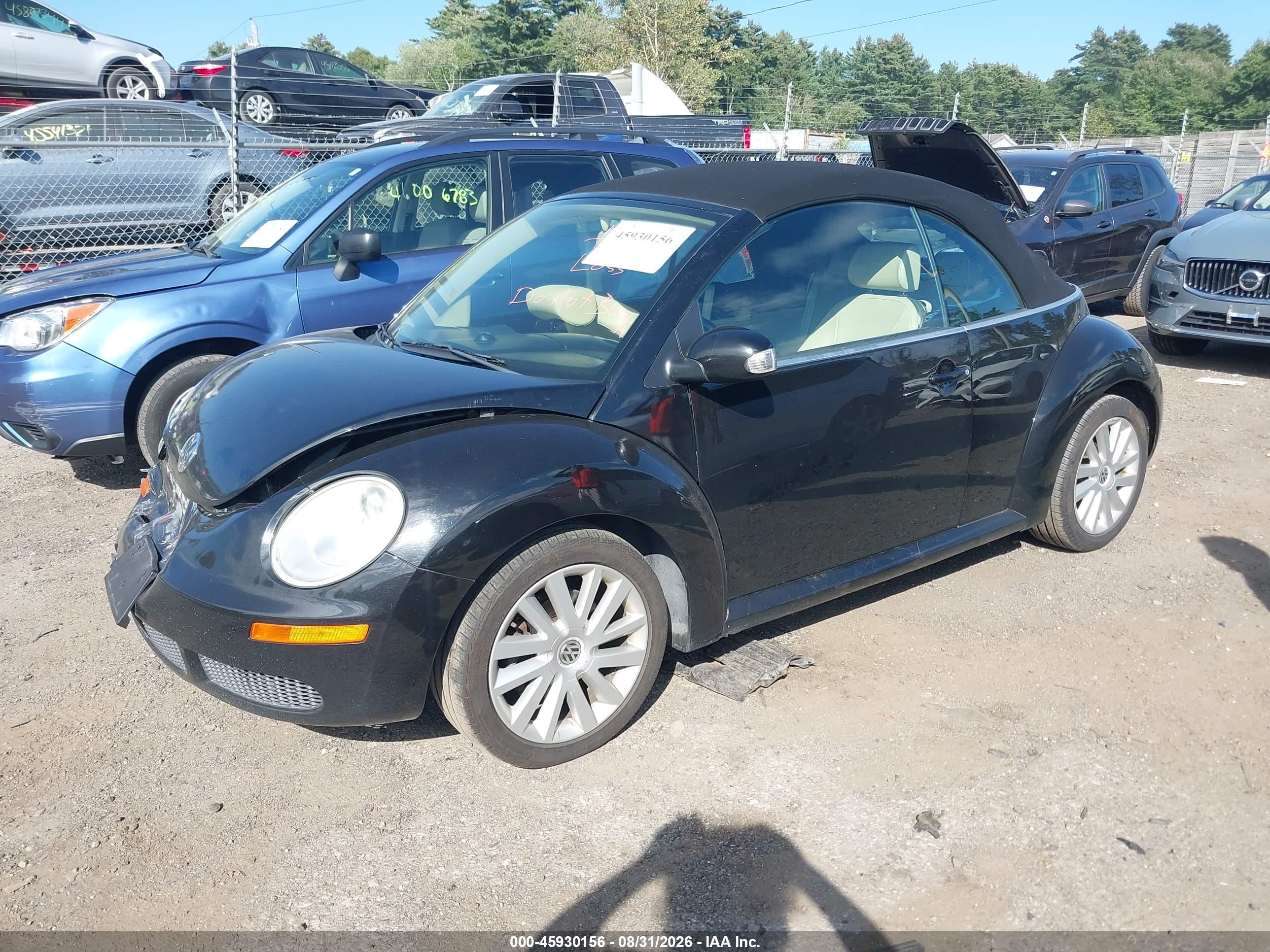 2010 Volkswagen New Beetle 2.5l/2.5l Final Edition Black vin: 3VWRG3AL5AM002187