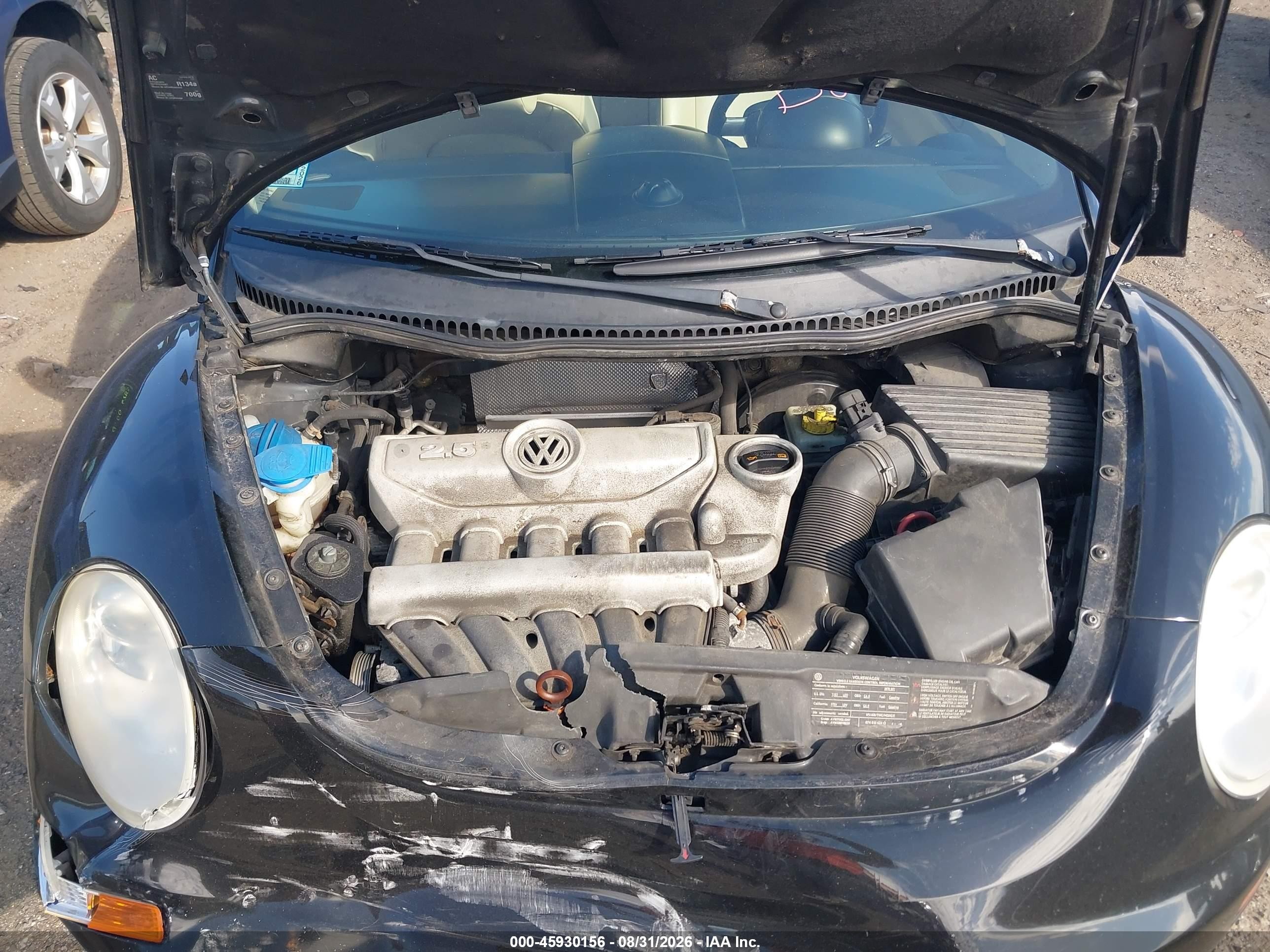 2010 Volkswagen New Beetle 2.5l/2.5l Final Edition Black vin: 3VWRG3AL5AM002187