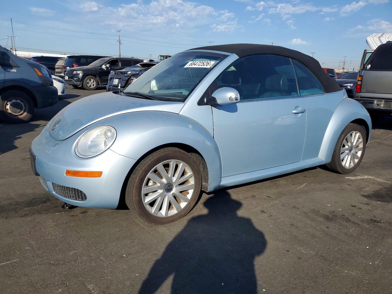 2010 Volkswagen New Beetle Blue vin: 3VWRG3AL9AM003147