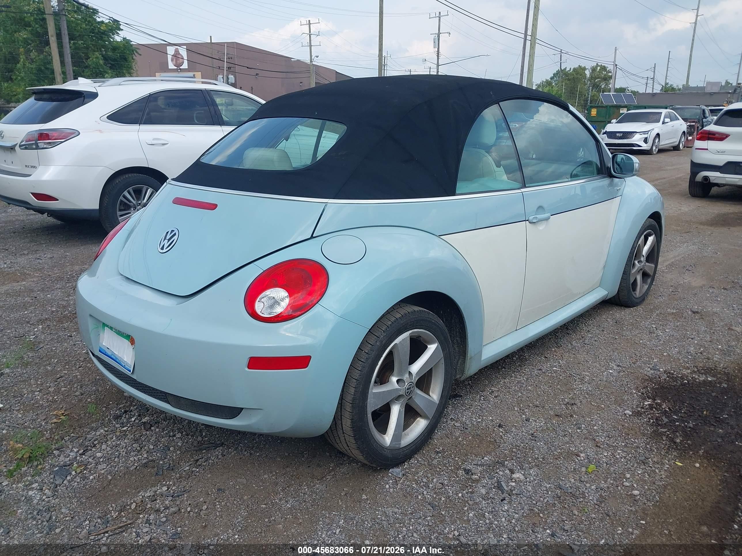2010 Volkswagen New Beetle 2.5l Final Edition Blue vin: 3VWRG3ALXAM011063