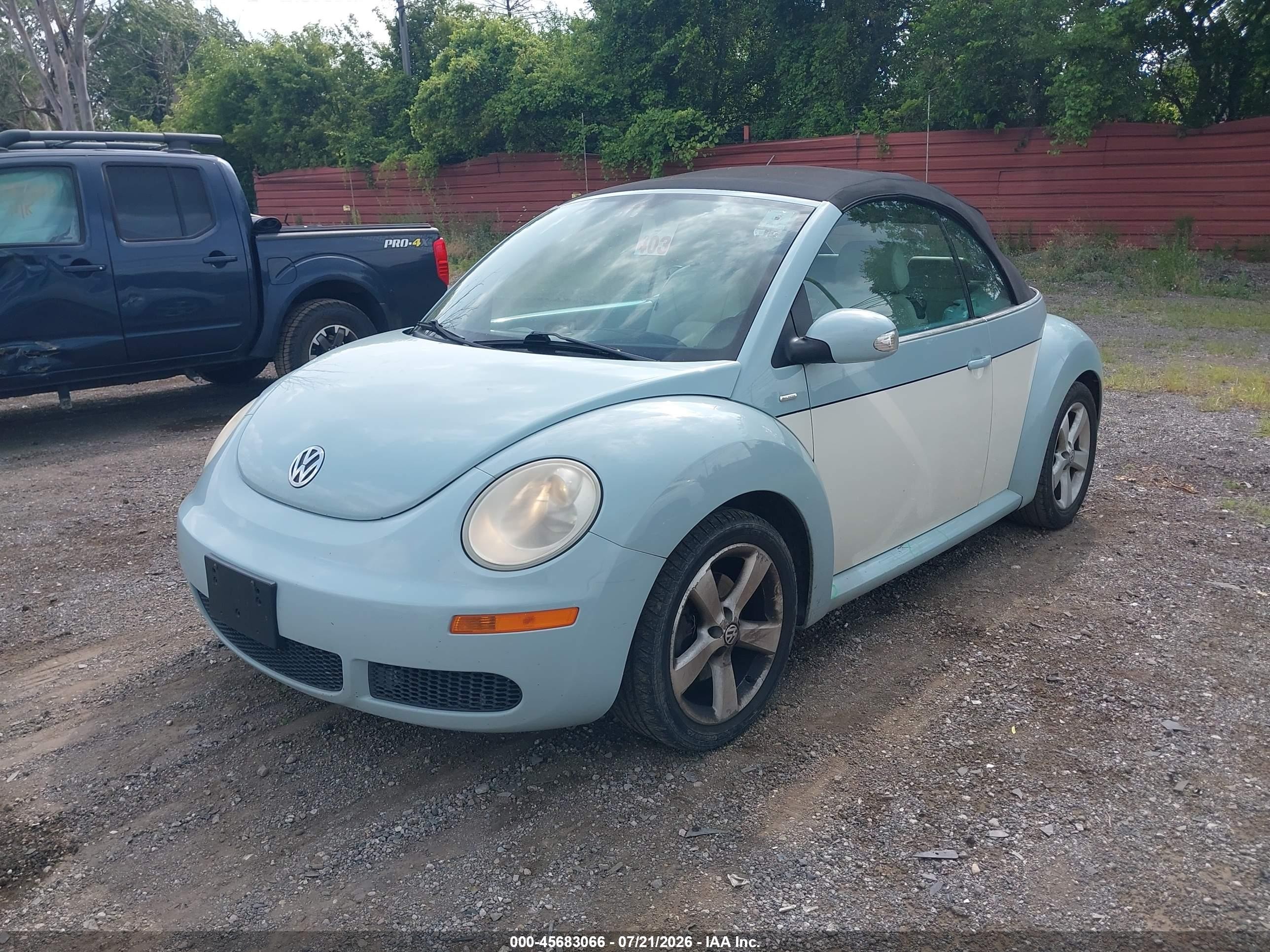 2010 Volkswagen New Beetle 2.5l Final Edition Blue vin: 3VWRG3ALXAM011063