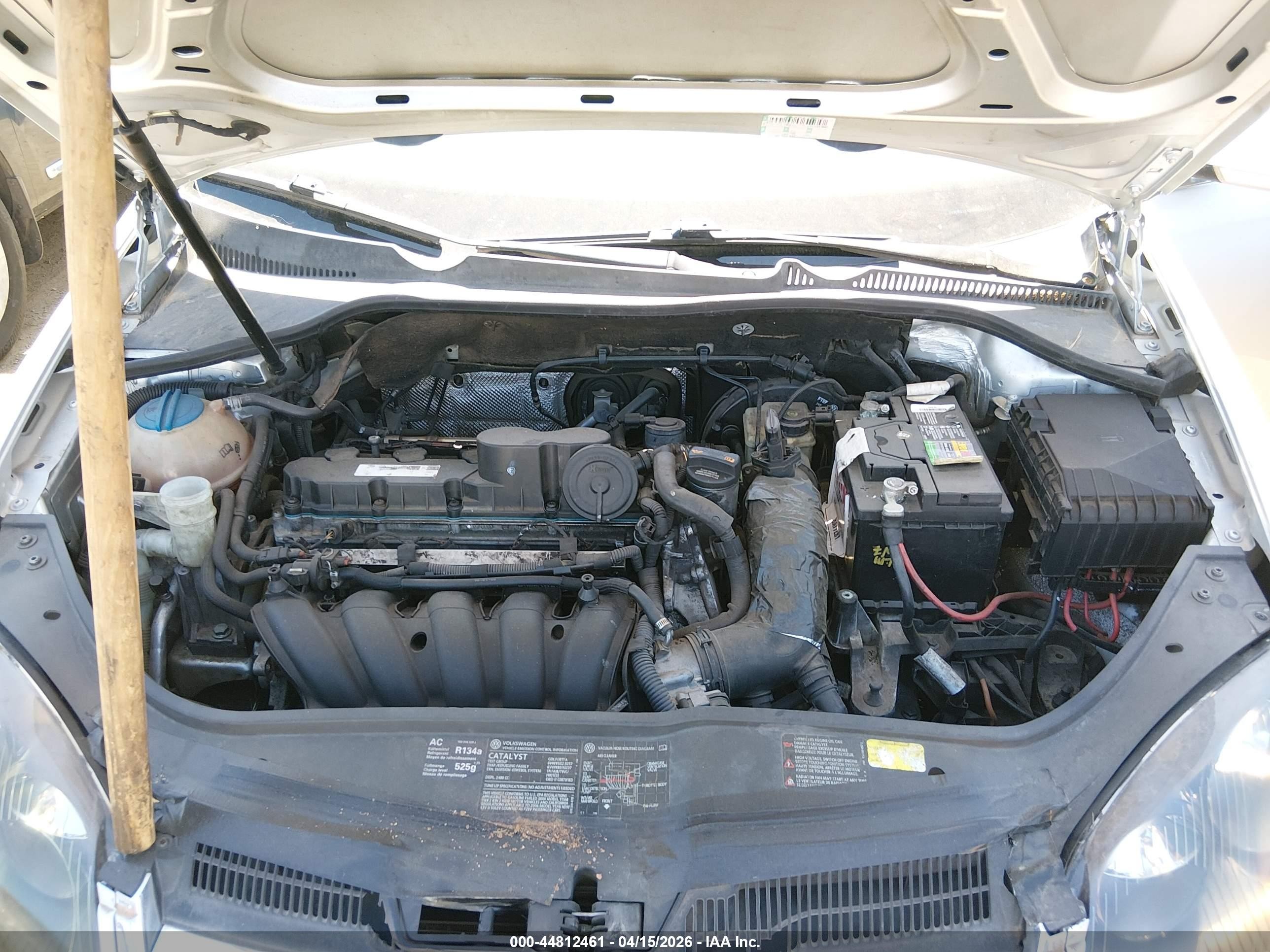 2006 Volkswagen Jetta 2.5 Silver vin: 3VWRG71K86M841241