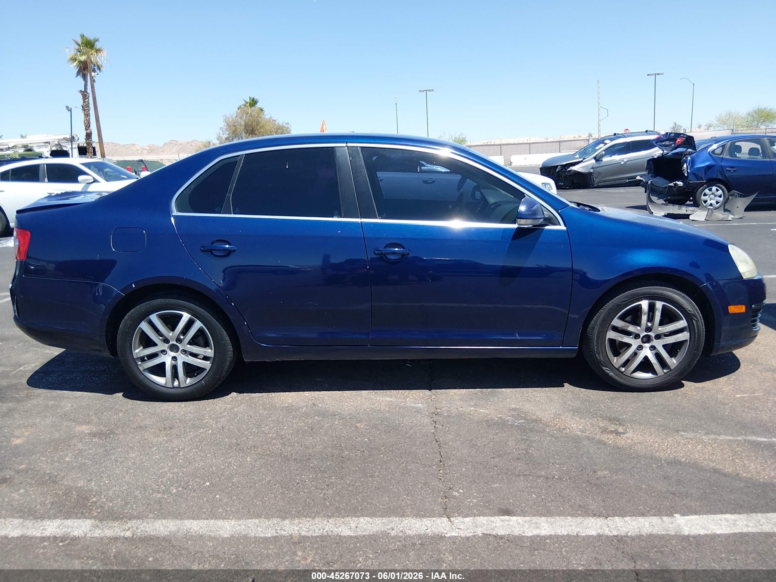 2006 Volkswagen Jetta 2.5 Blue vin: 3VWRG71KX6M707363