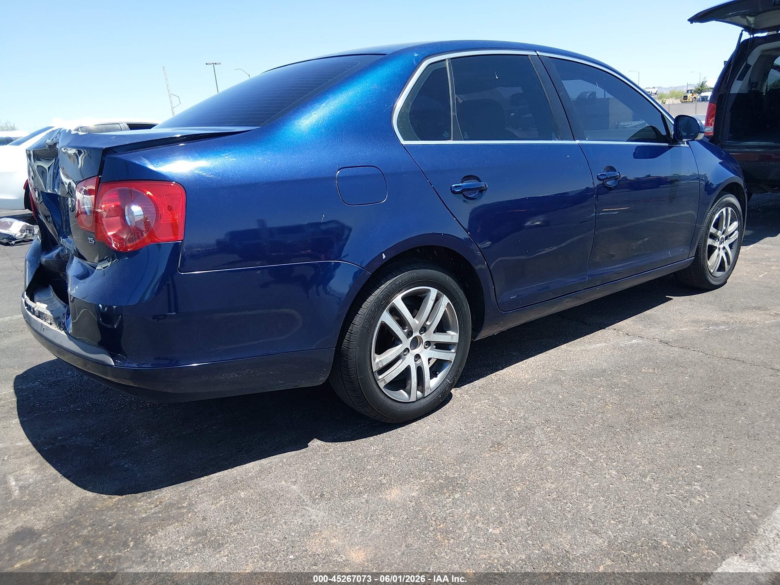 2006 Volkswagen Jetta 2.5 Blue vin: 3VWRG71KX6M707363