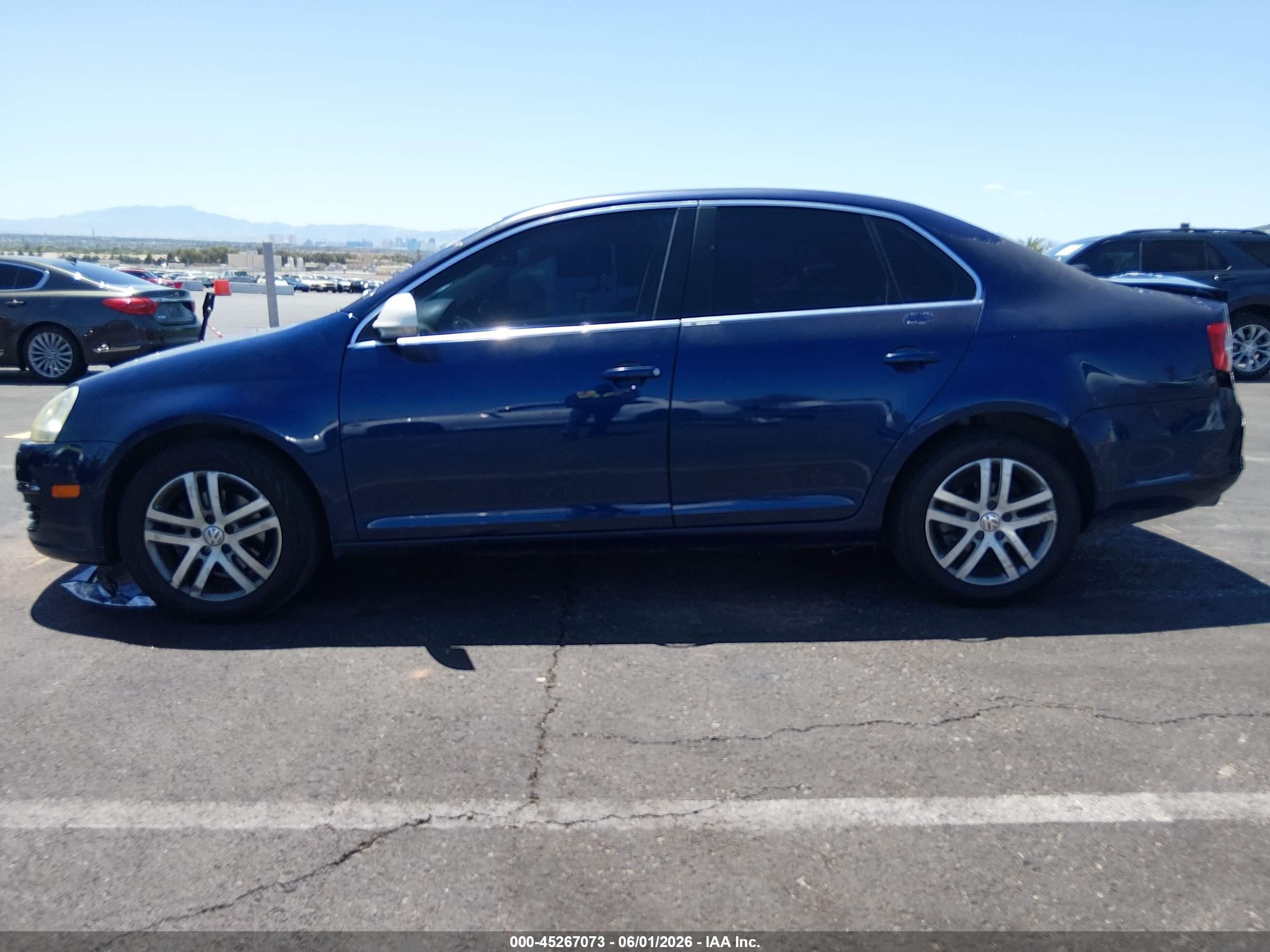 2006 Volkswagen Jetta 2.5 Blue vin: 3VWRG71KX6M707363
