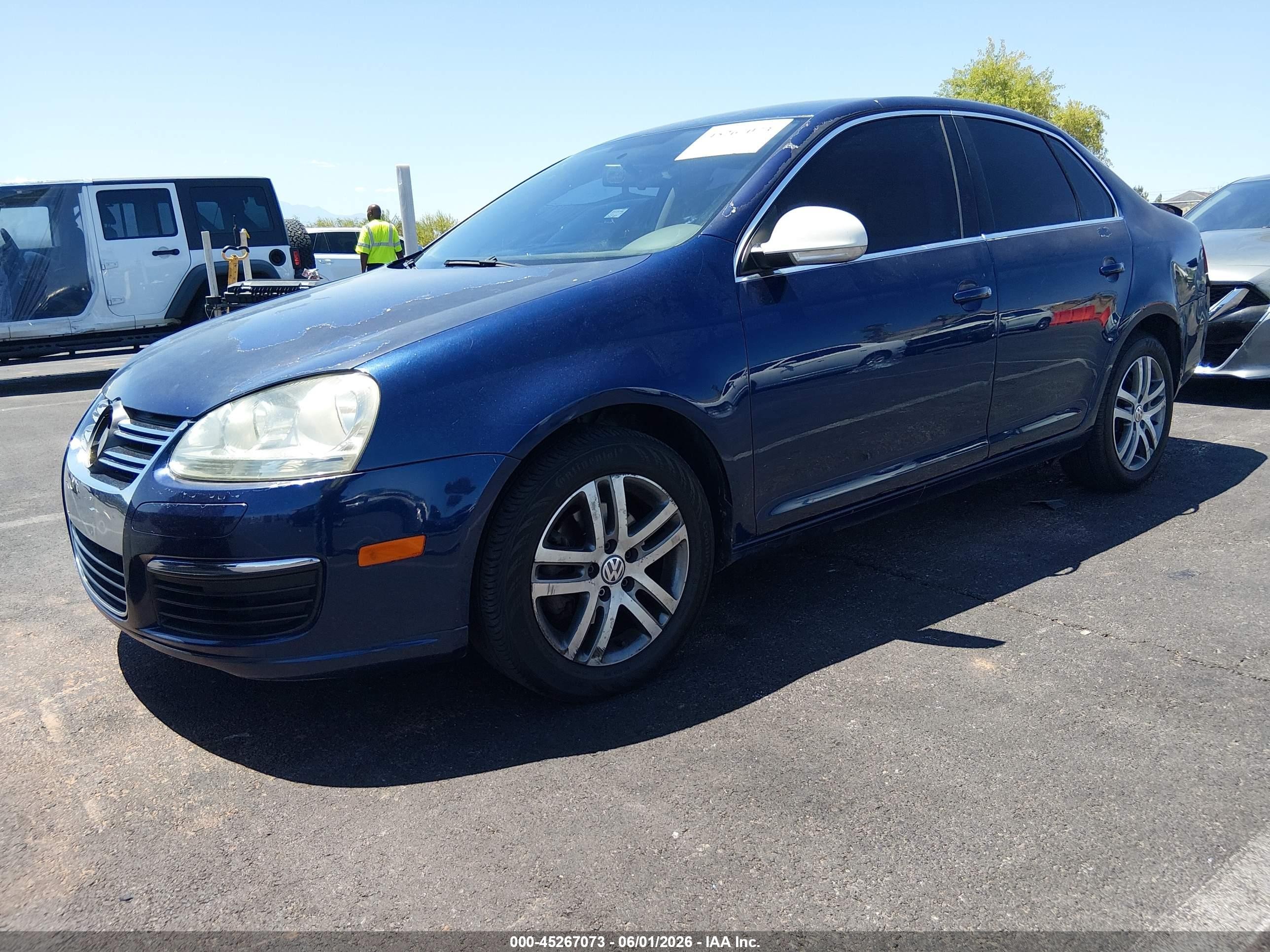 2006 Volkswagen Jetta 2.5 Blue vin: 3VWRG71KX6M707363