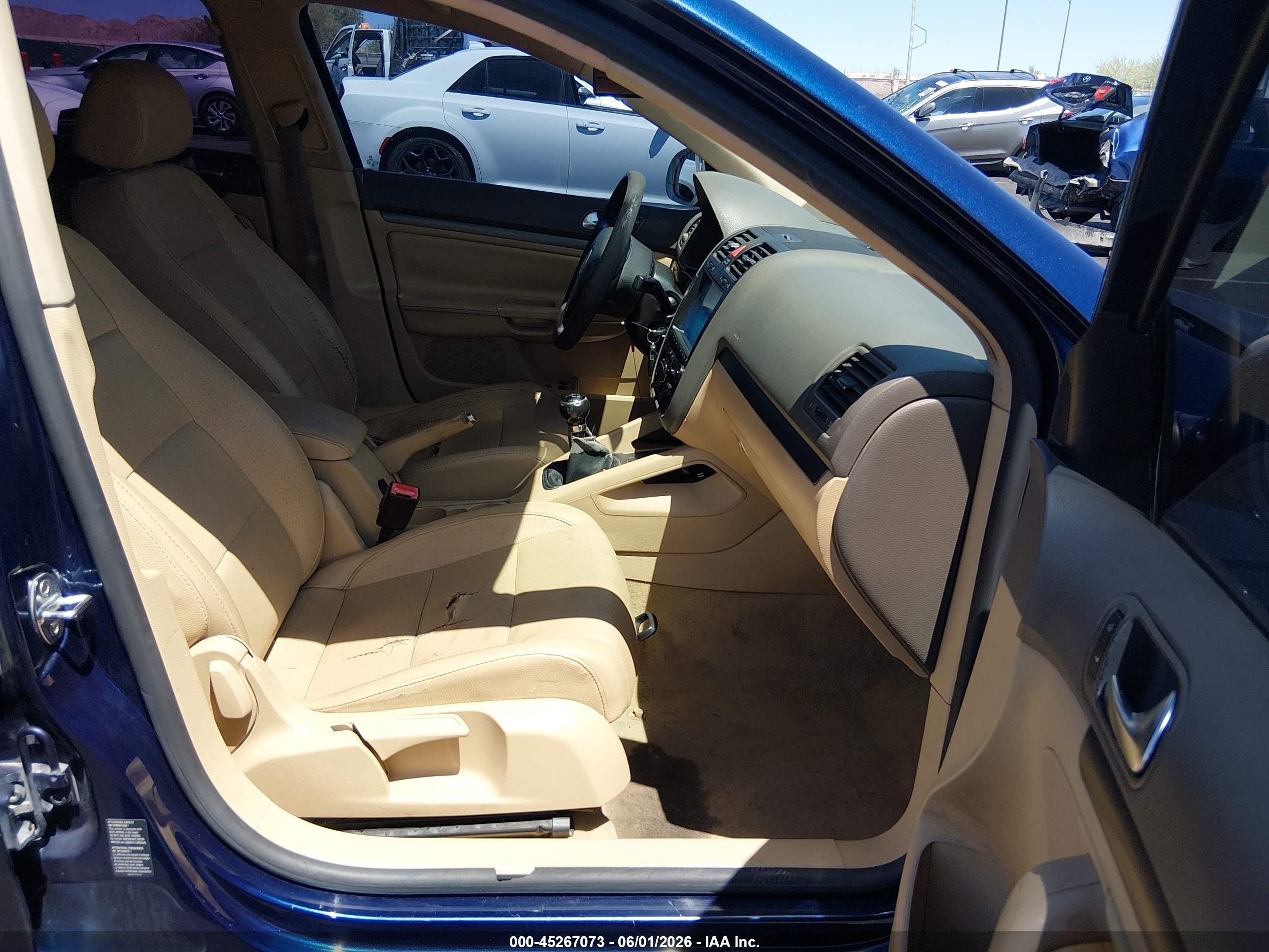 2006 Volkswagen Jetta 2.5 Blue vin: 3VWRG71KX6M707363