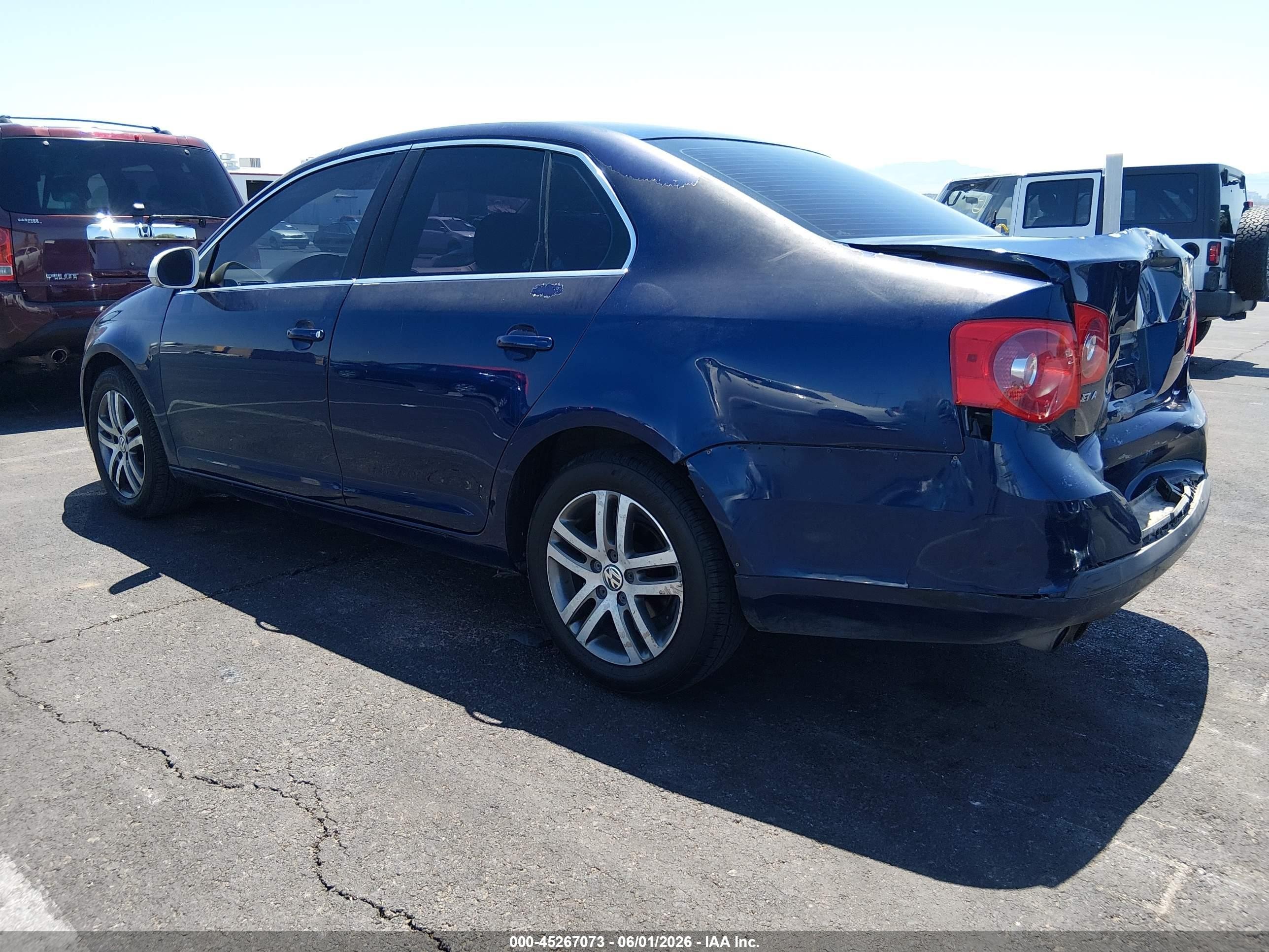 2006 Volkswagen Jetta 2.5 Blue vin: 3VWRG71KX6M707363
