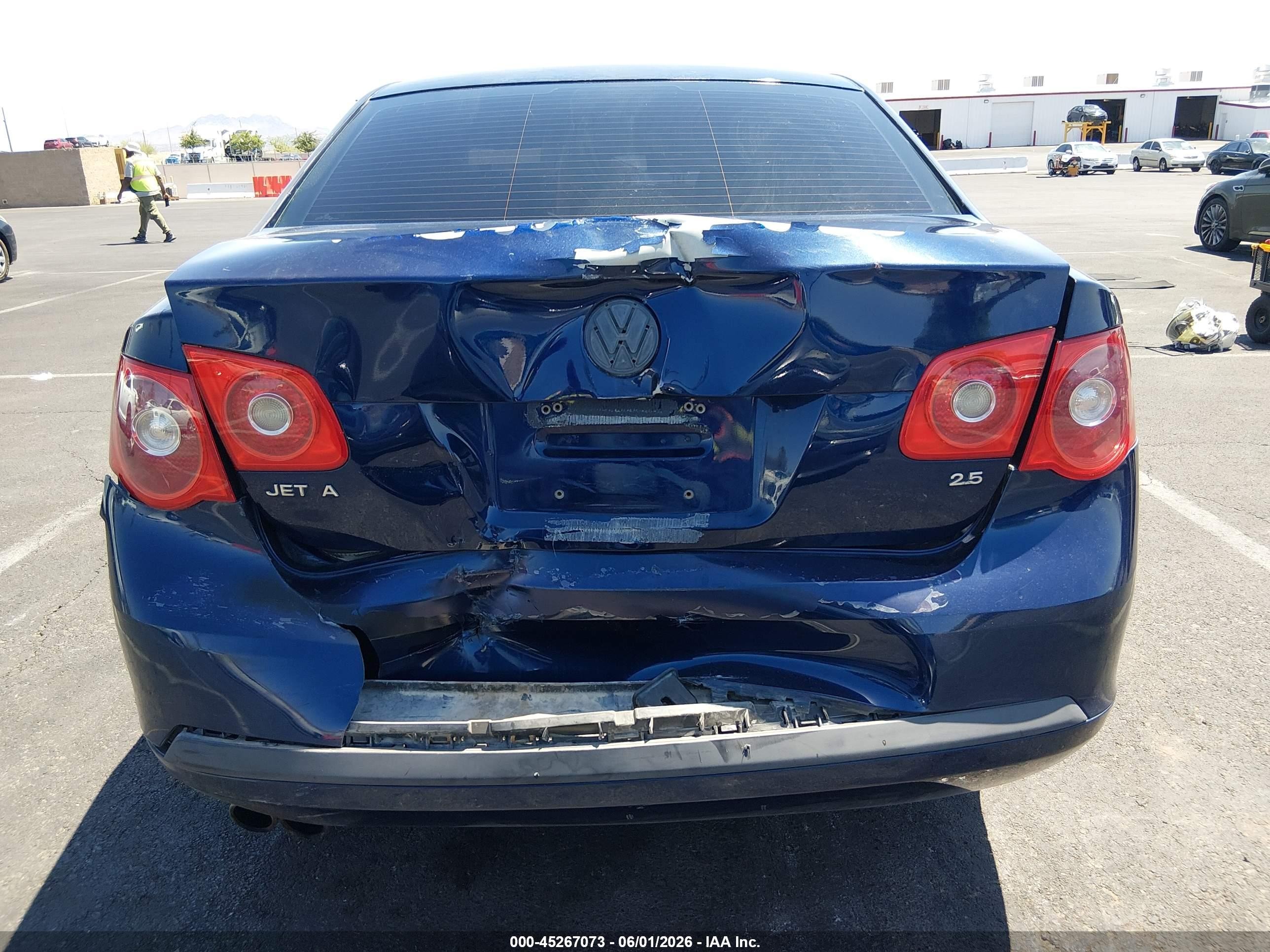 2006 Volkswagen Jetta 2.5 Blue vin: 3VWRG71KX6M707363
