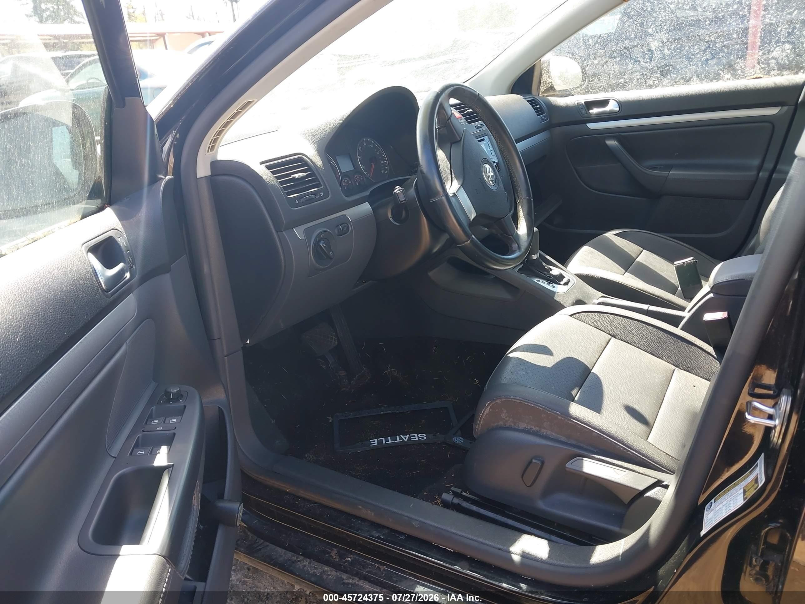 2008 Volkswagen Jetta Wolfsburg Edition Черный vin: 3VWRJ71K48M126204