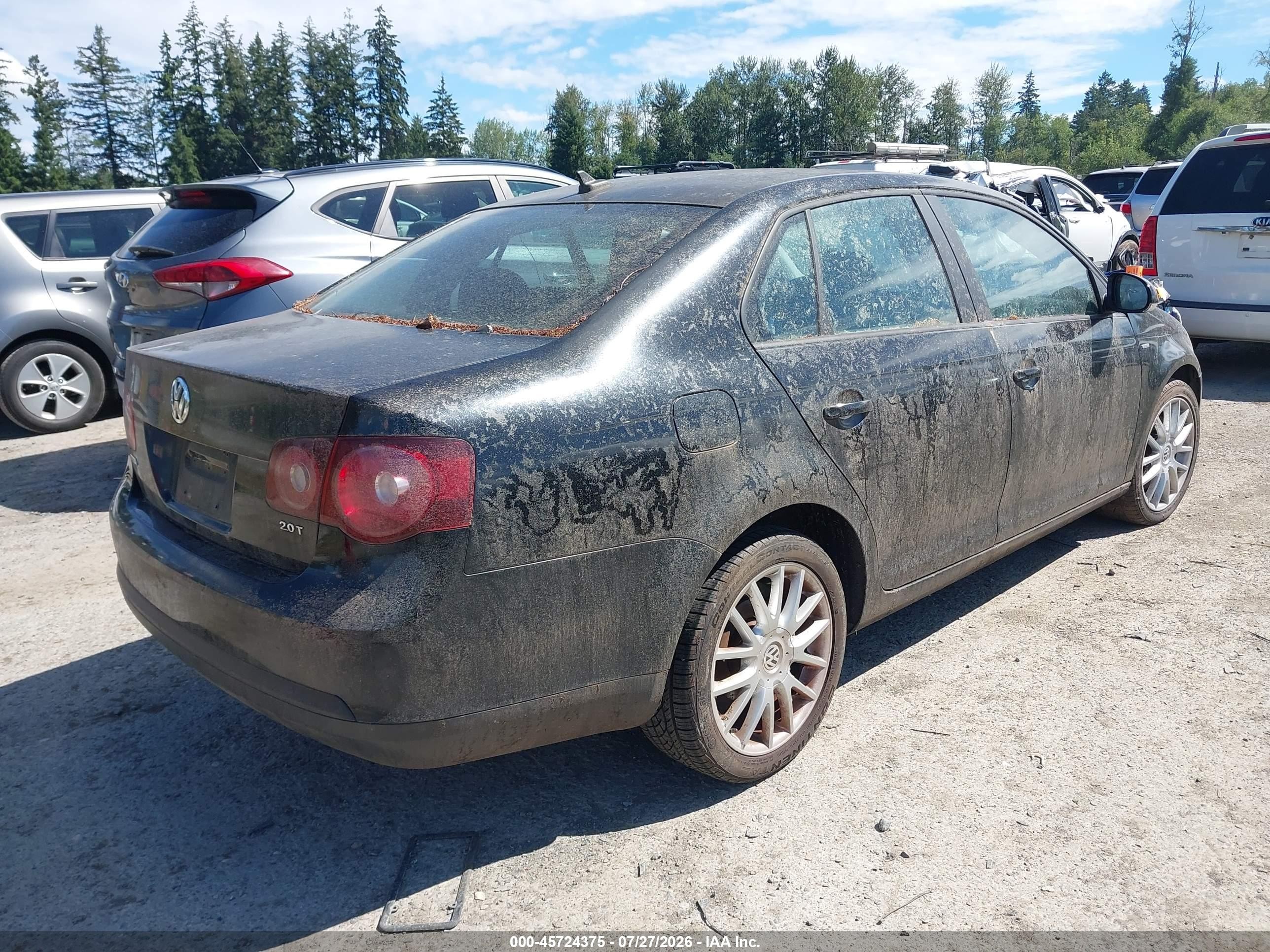 2008 Volkswagen Jetta Wolfsburg Edition Черный vin: 3VWRJ71K48M126204