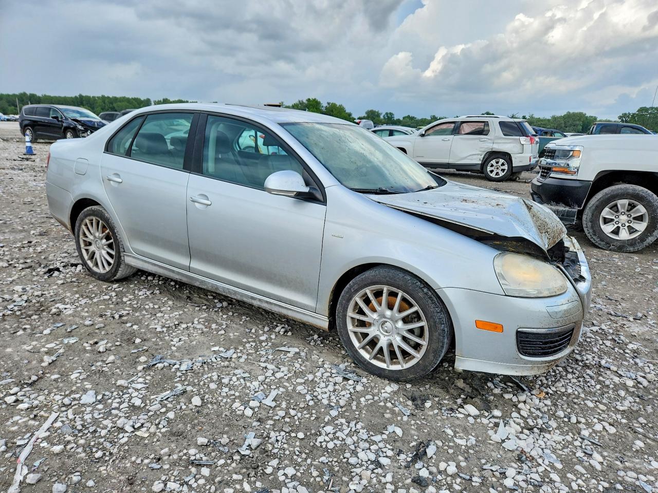 2008 Volkswagen Jetta Wolfsburg Silver vin: 3VWRJ71K58M180949