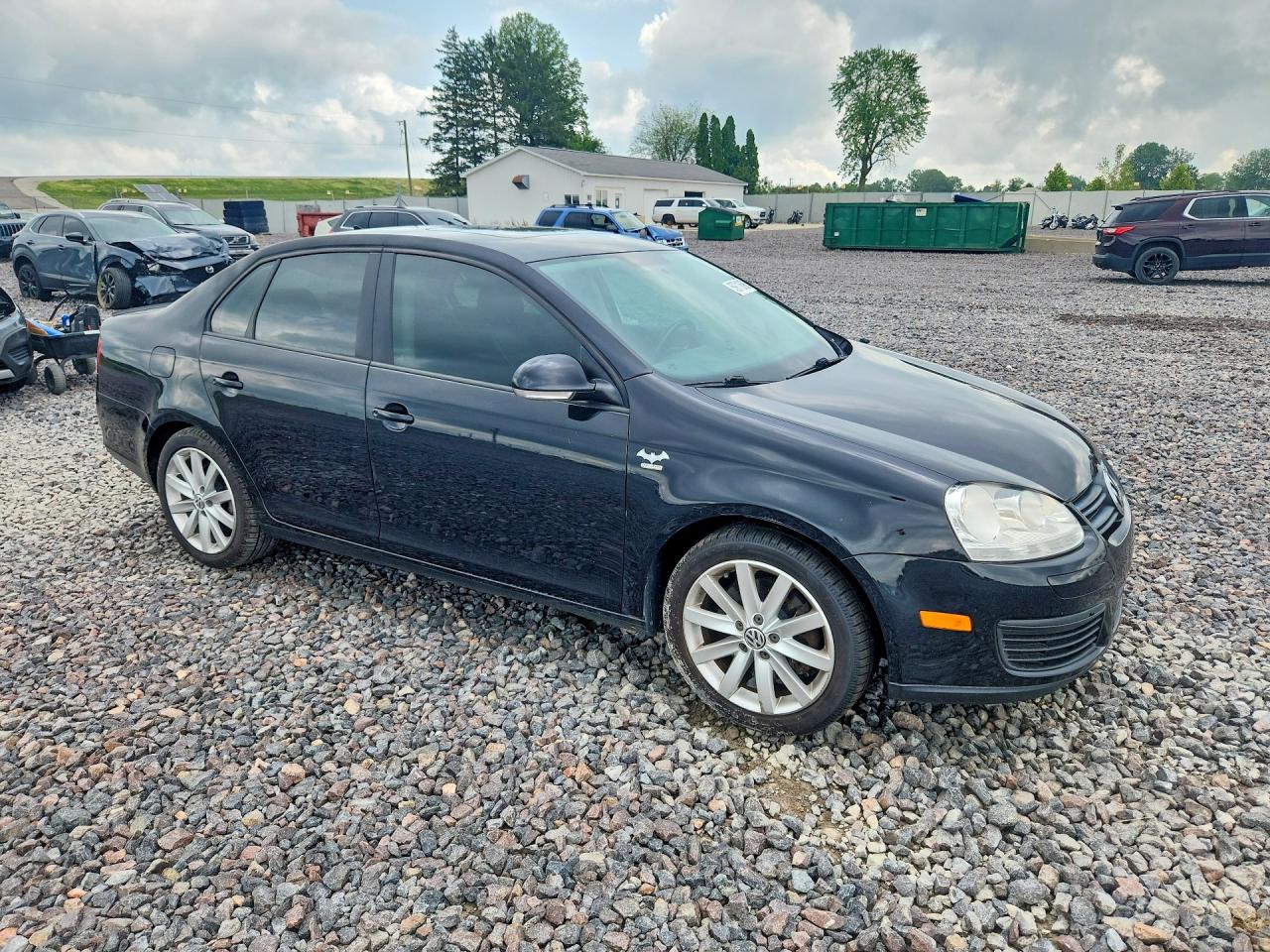 2010 Volkswagen Jetta Wolfsburg Black vin: 3VWRJ7AJ9AM017704