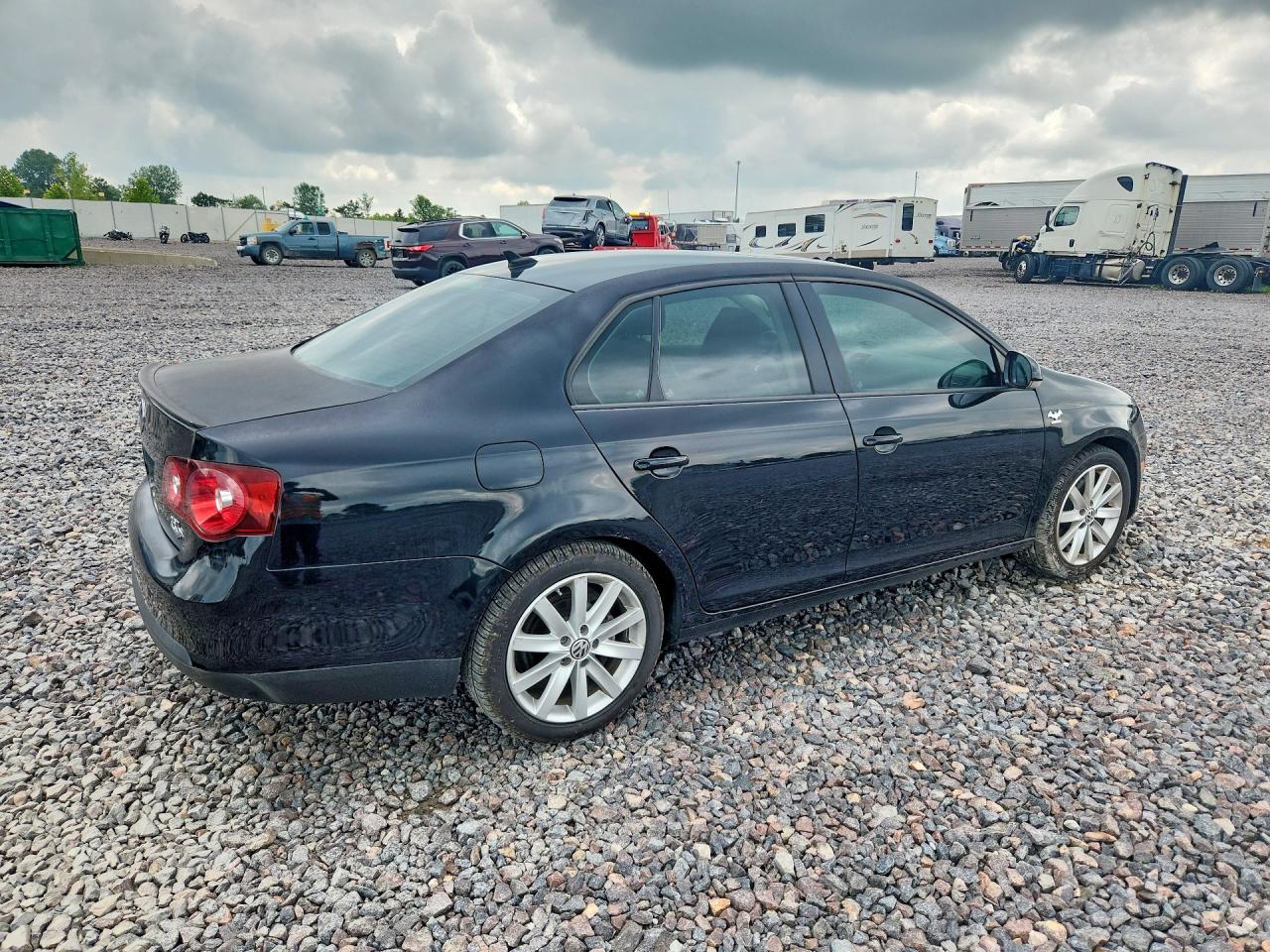 2010 Volkswagen Jetta Wolfsburg Black vin: 3VWRJ7AJ9AM017704