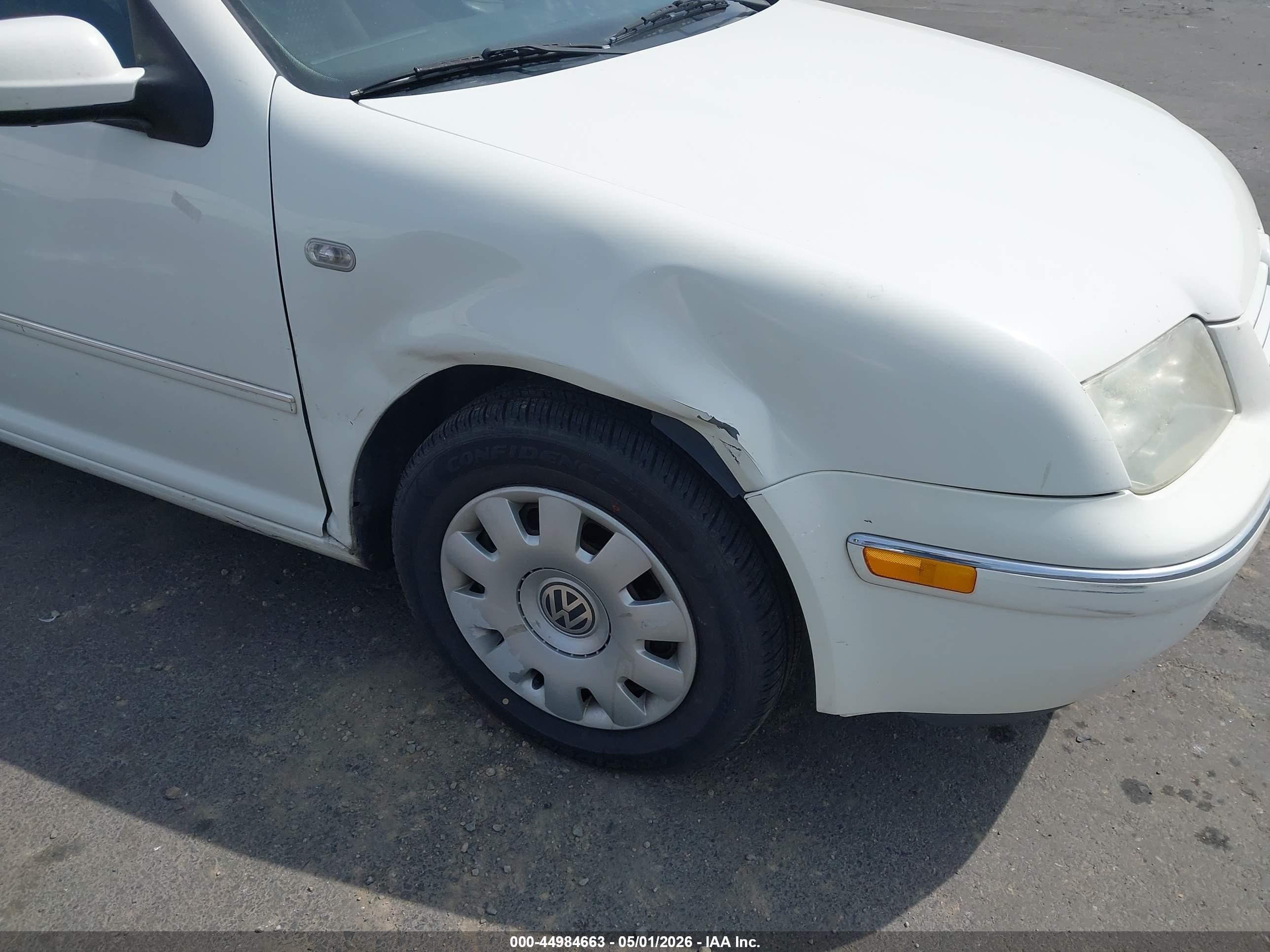 2004 Volkswagen Jetta Gl White vin: 3VWRK69M14M035205