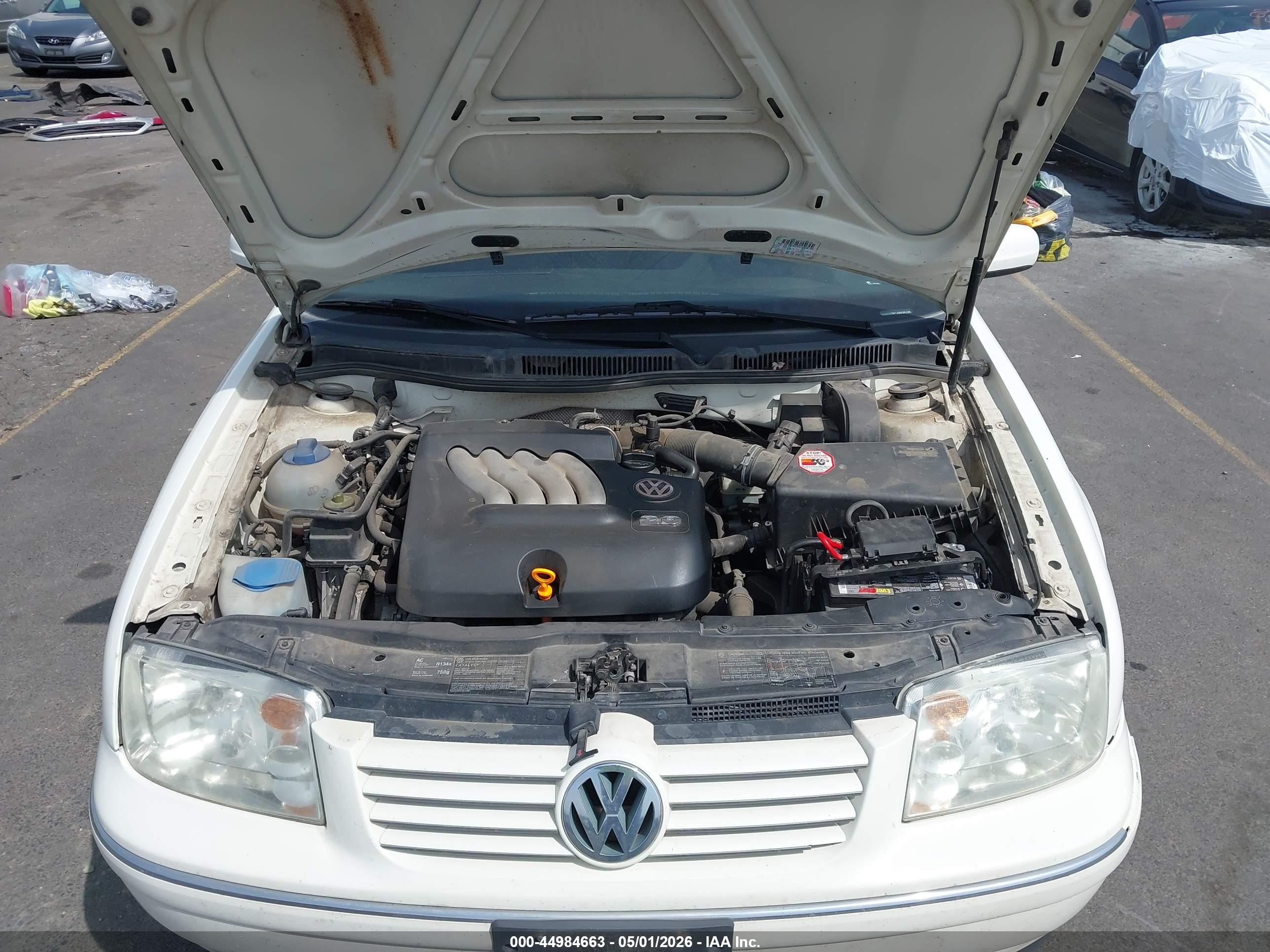 2004 Volkswagen Jetta Gl White vin: 3VWRK69M14M035205