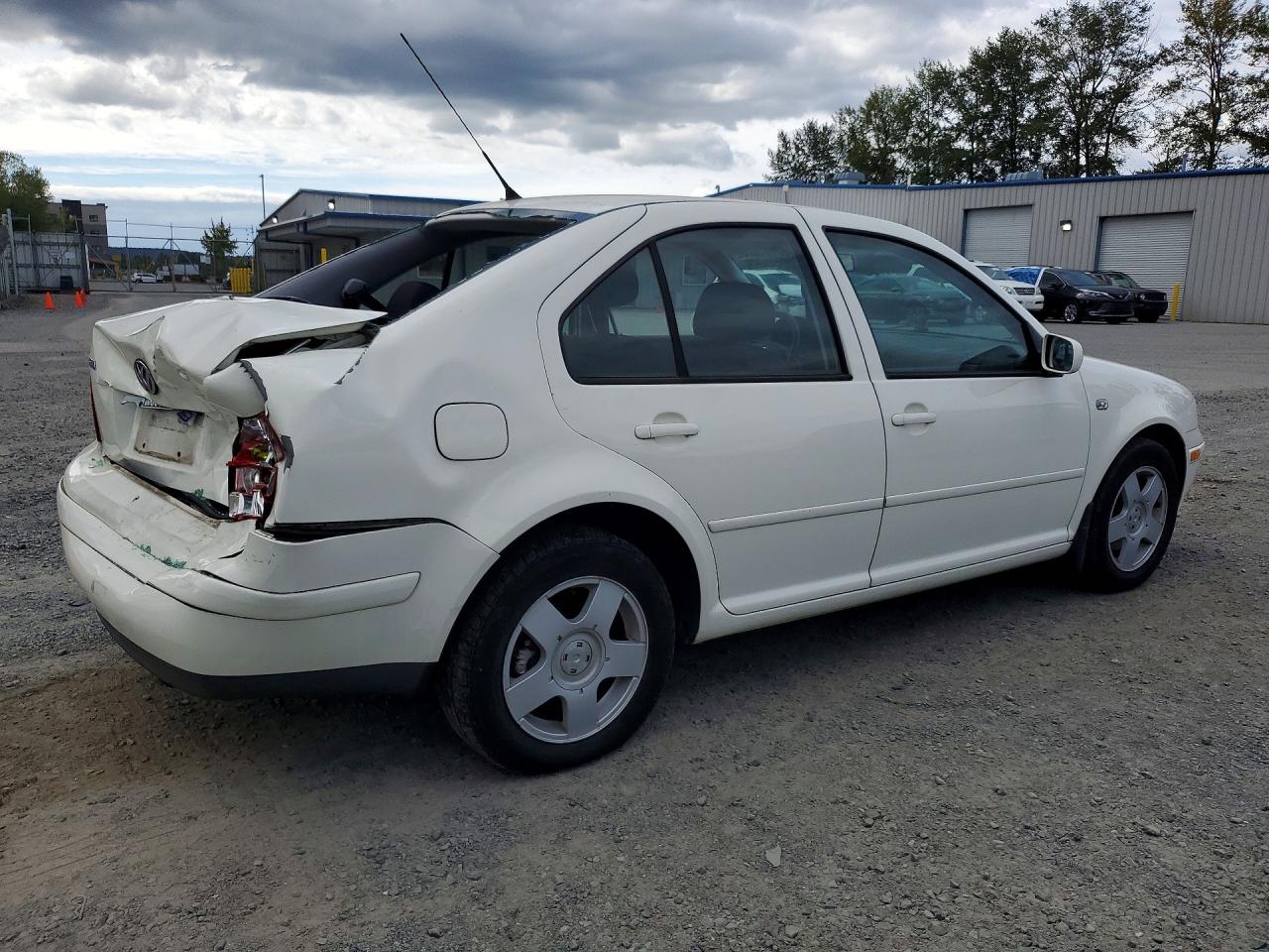 2003 Volkswagen Jetta Gl White vin: 3VWRK69M23M151527