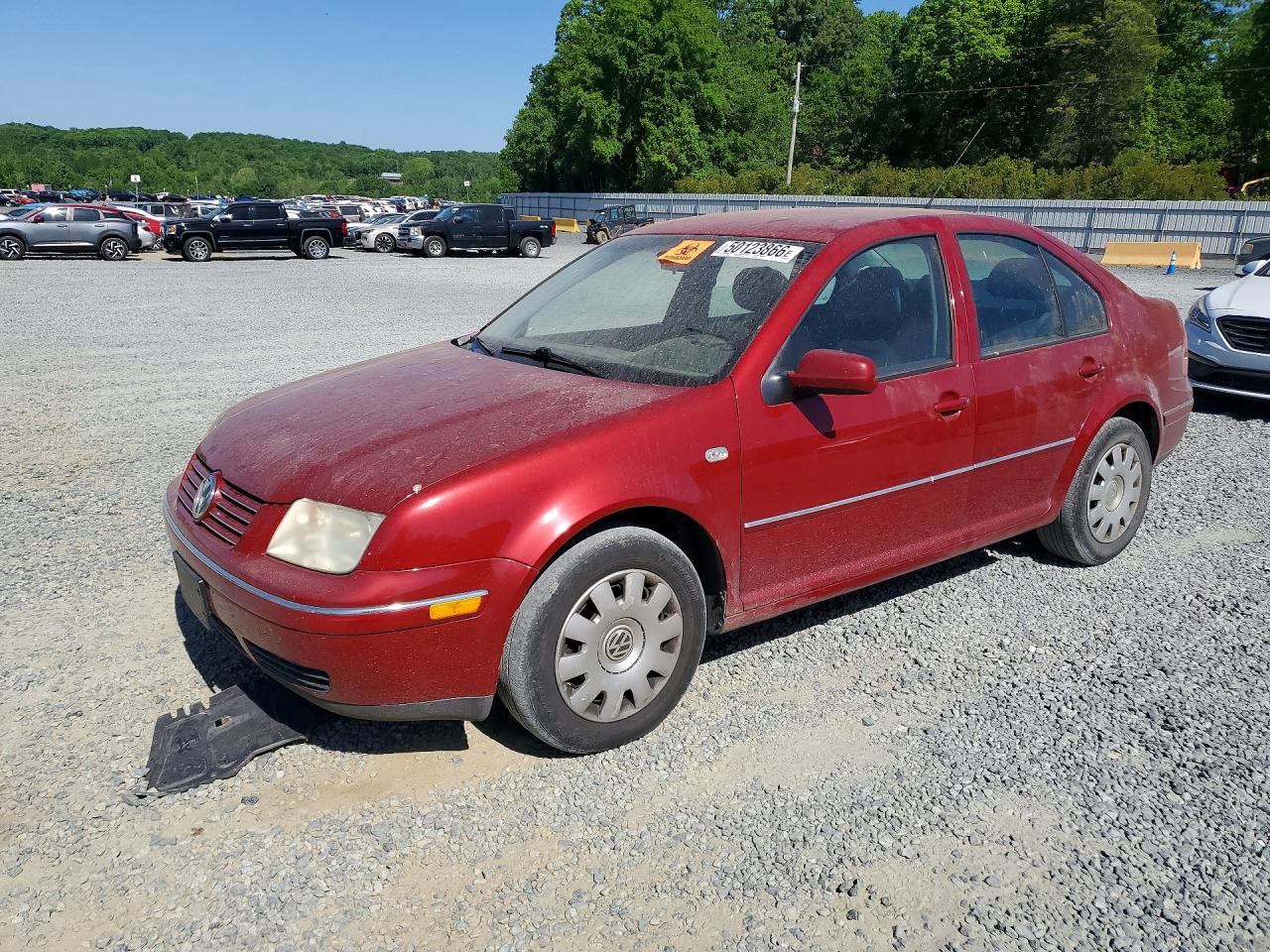 2004 Volkswagen Jetta Gl Red vin: 3VWRK69M24M024293