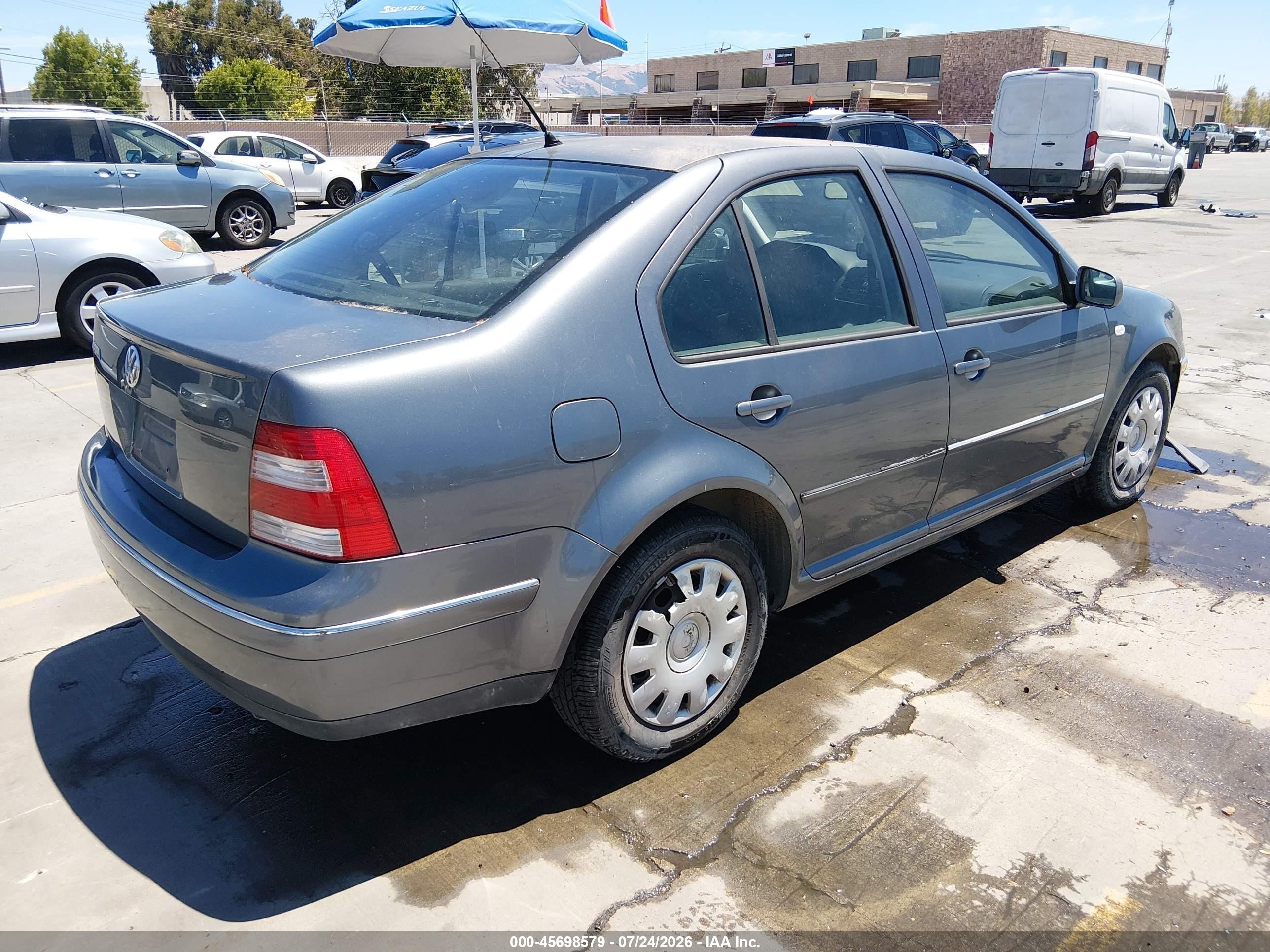 2004 Volkswagen Jetta Gl Gray vin: 3VWRK69M34M004330
