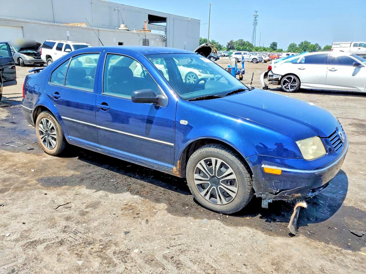 2004 Volkswagen Jetta Gl Blue vin: 3VWRK69M34M113726
