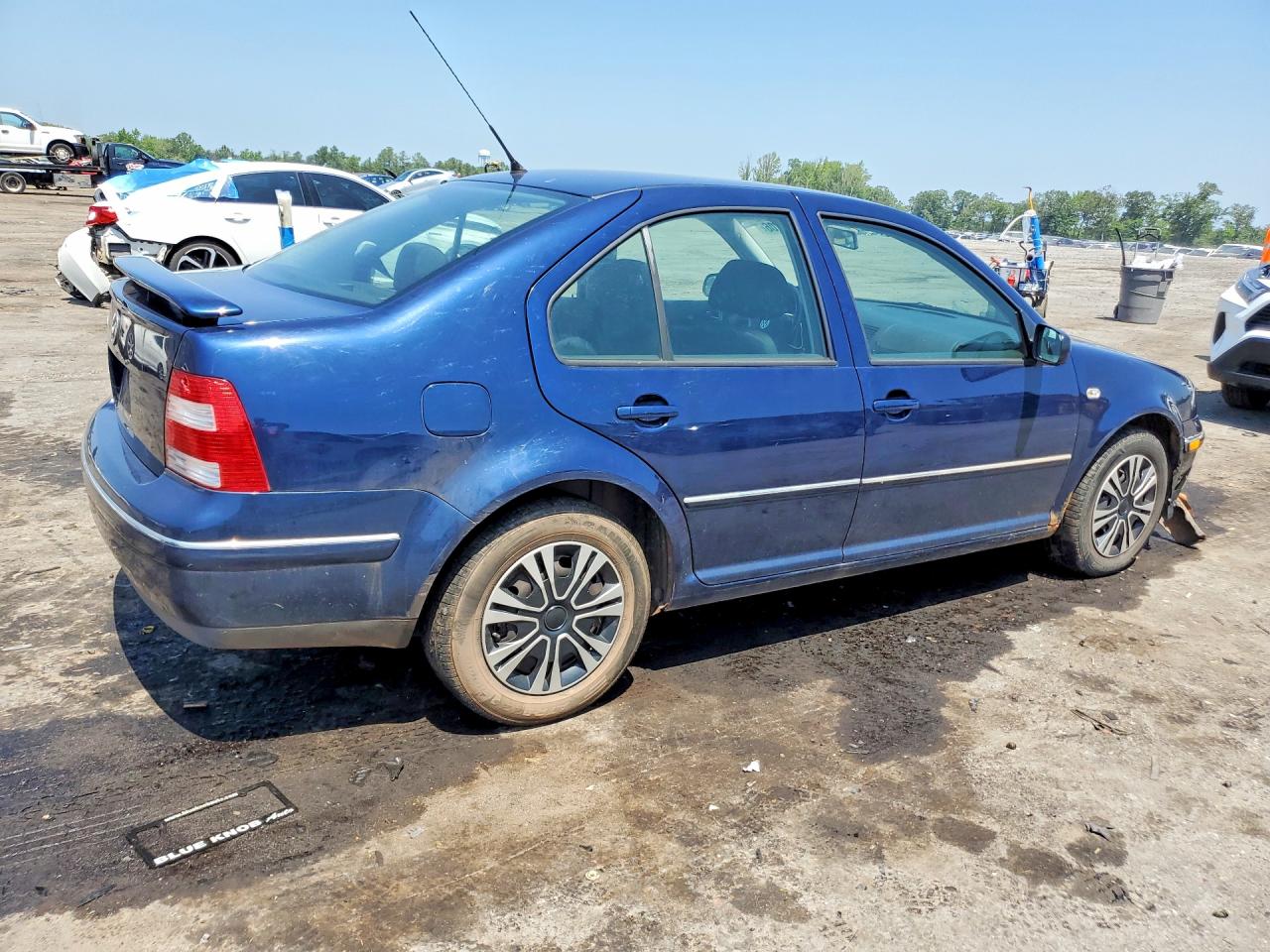 2004 Volkswagen Jetta Gl Blue vin: 3VWRK69M34M113726