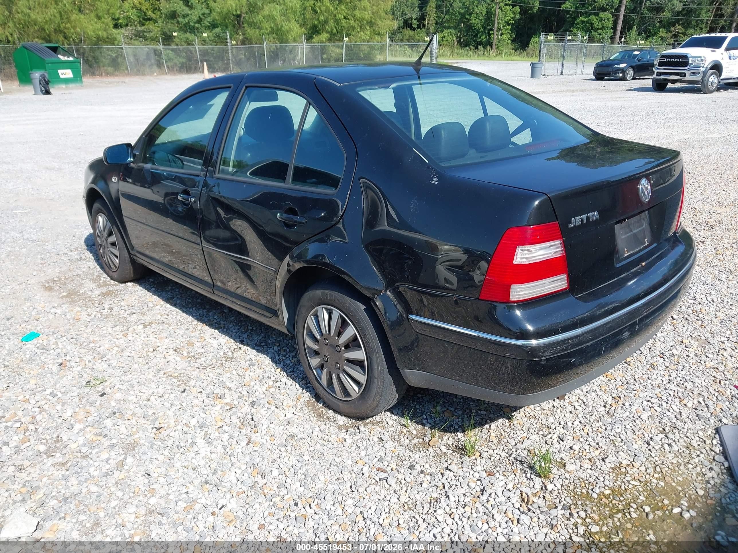 2004 Volkswagen Jetta Gl Black vin: 3VWRK69M44M011870