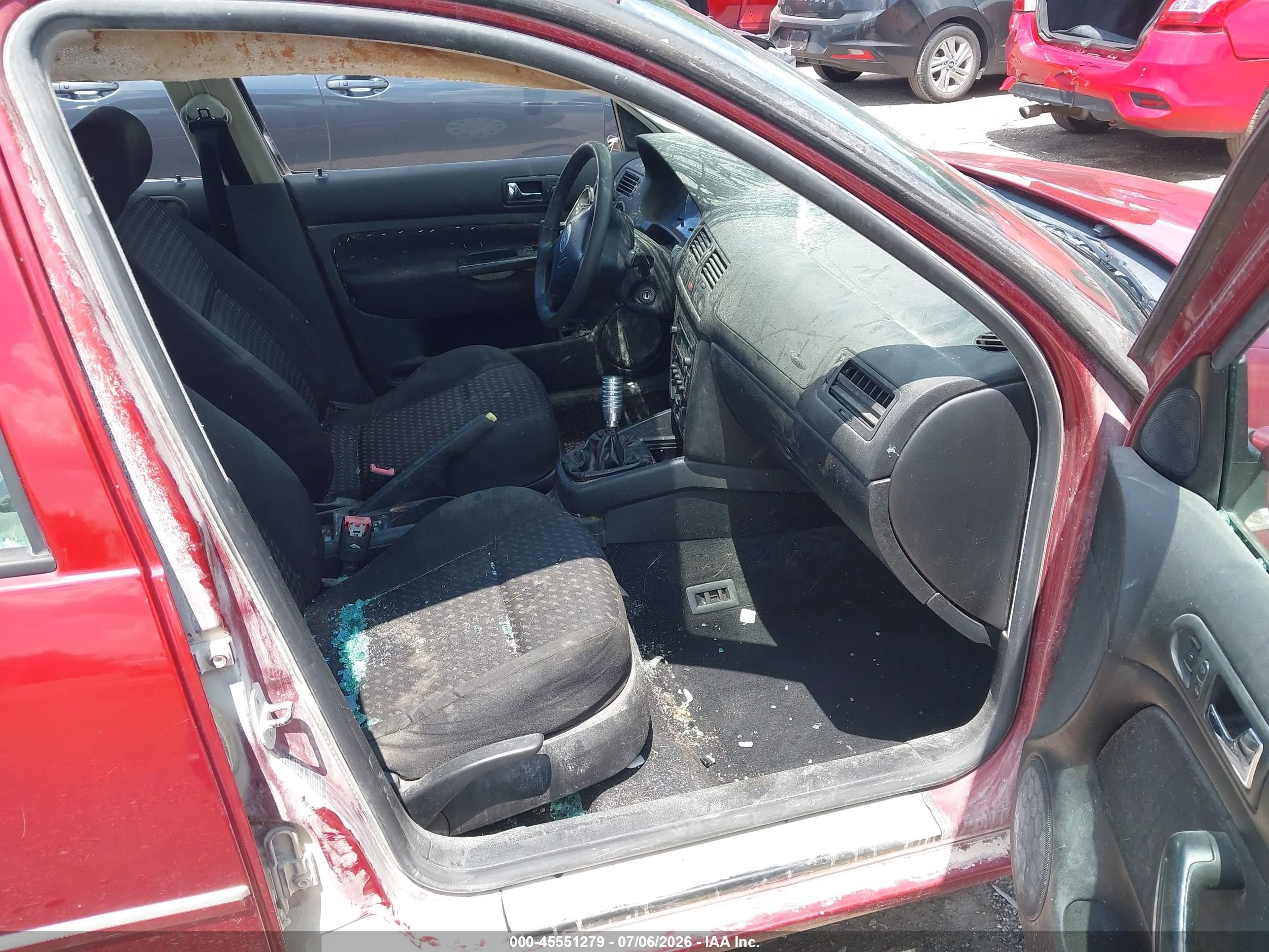 2004 Volkswagen Jetta Gl Red vin: 3VWRK69M54M026121