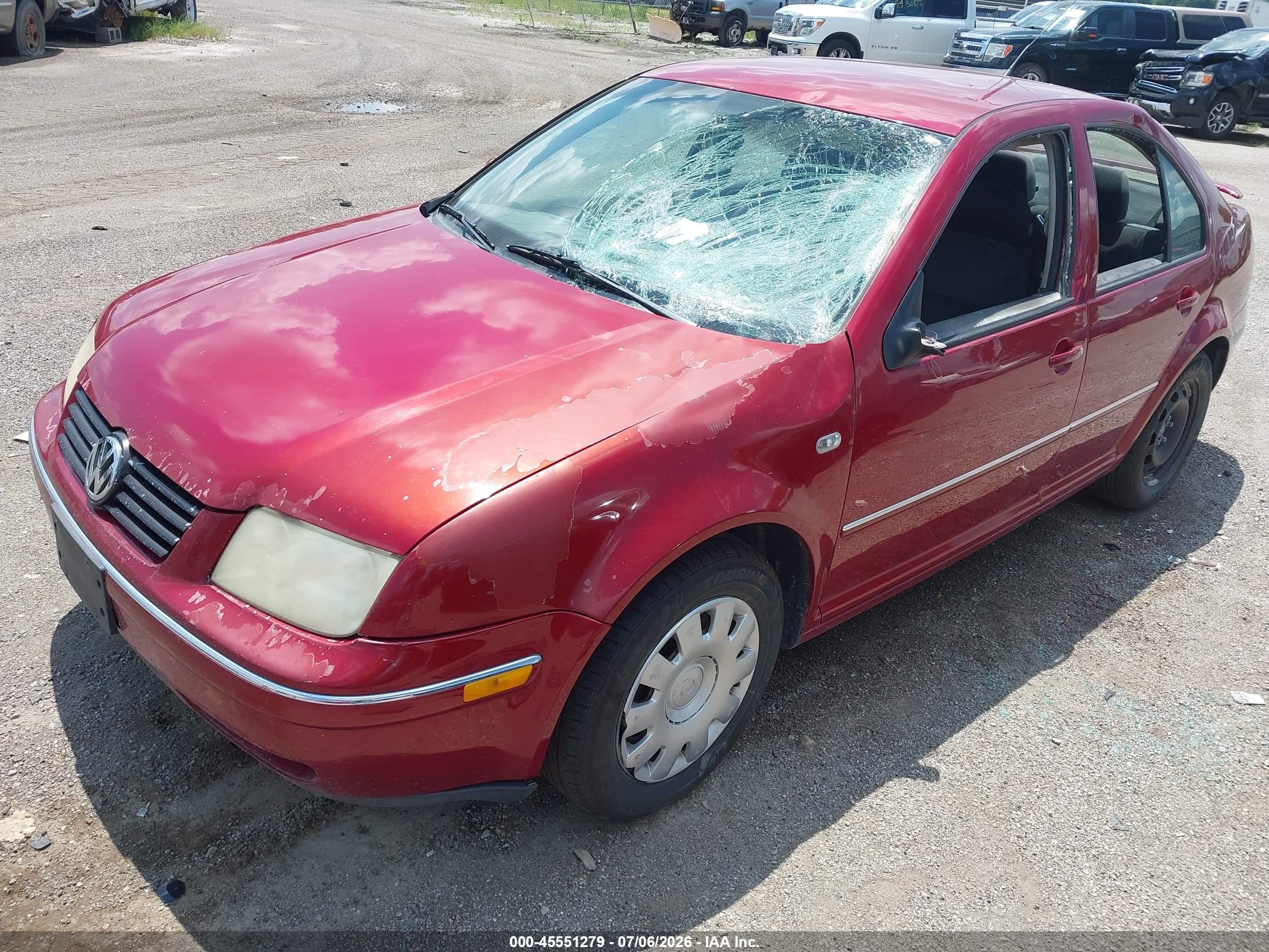 2004 Volkswagen Jetta Gl Red vin: 3VWRK69M54M026121
