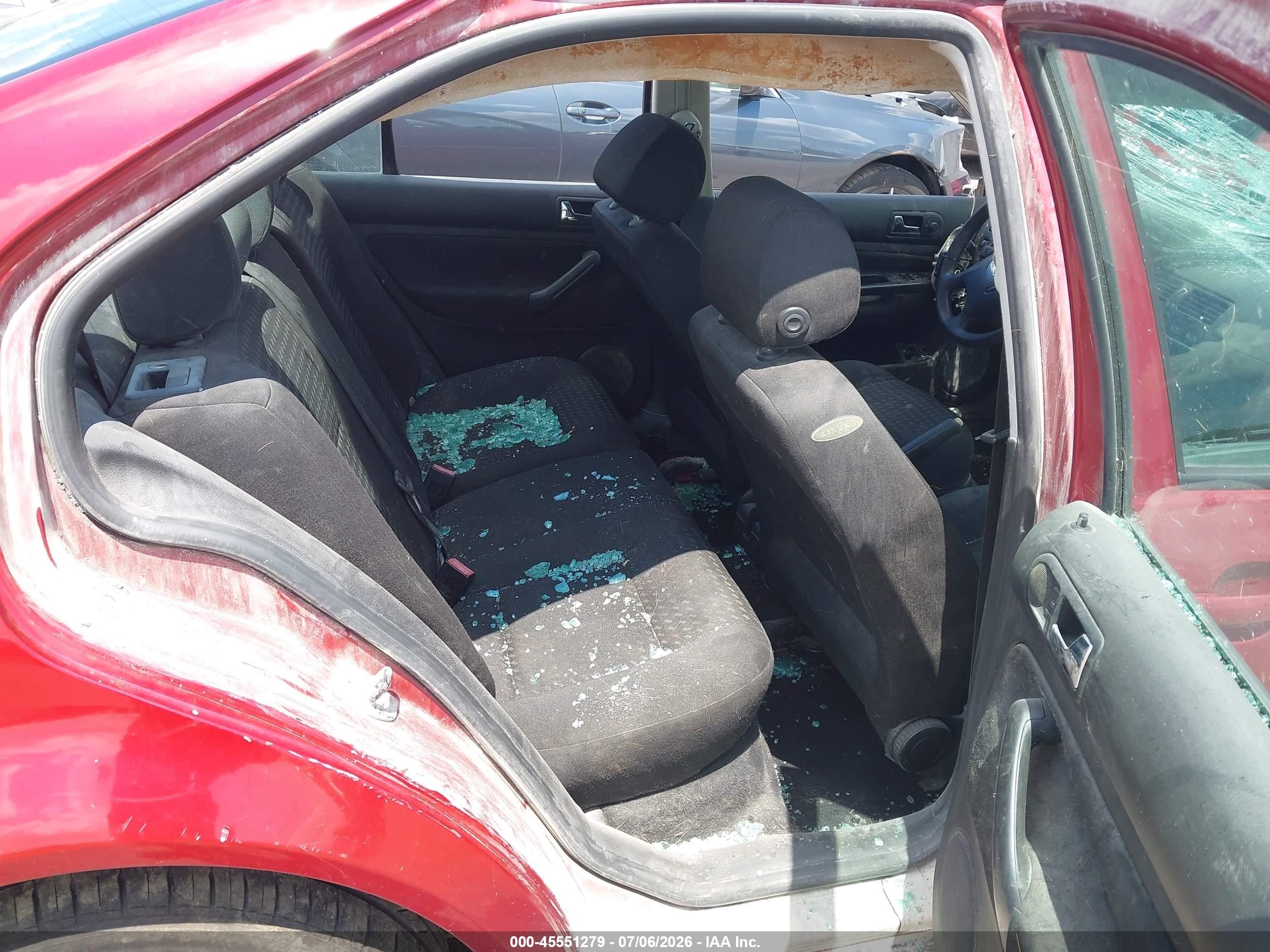 2004 Volkswagen Jetta Gl Red vin: 3VWRK69M54M026121