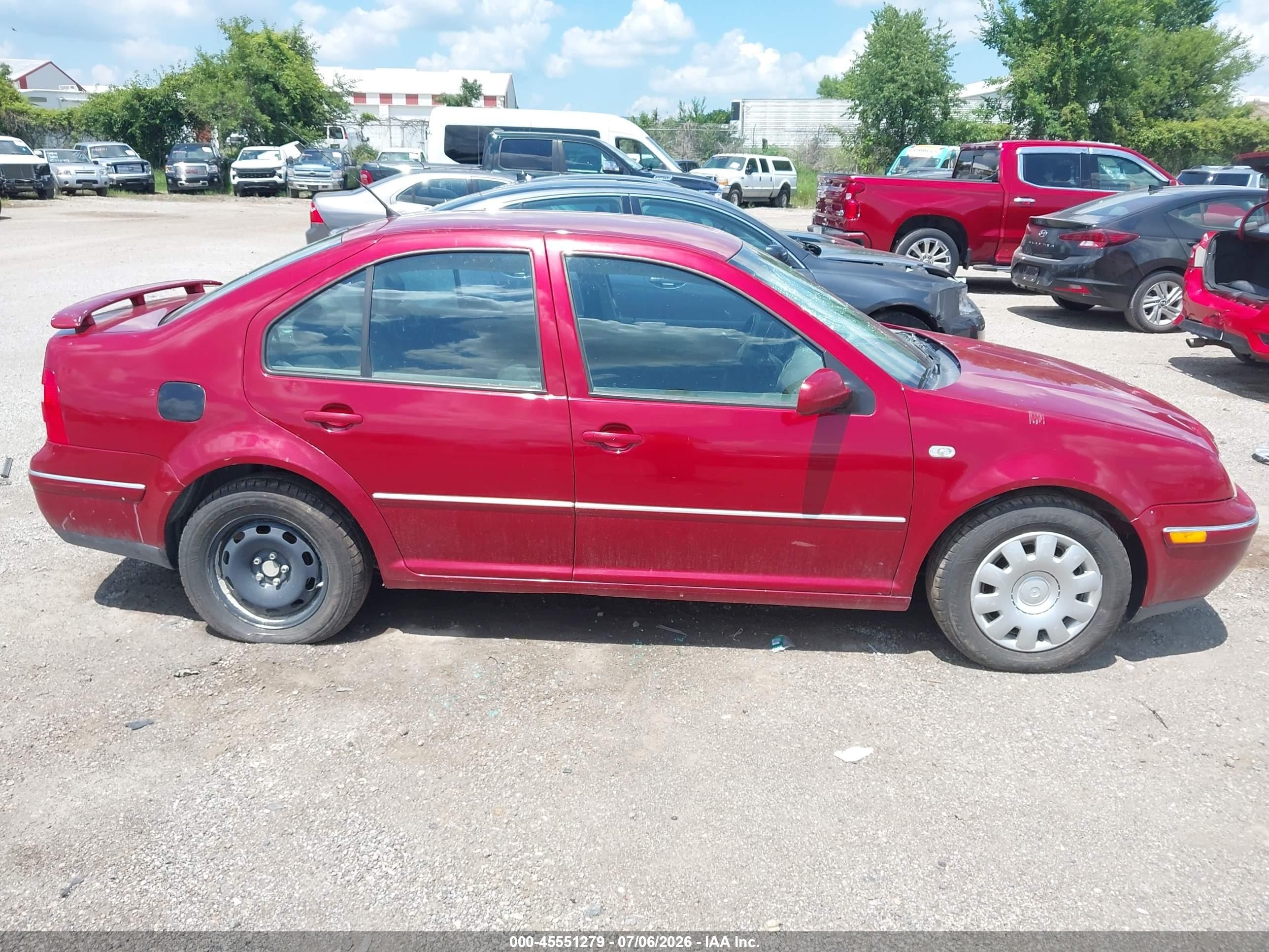 2004 Volkswagen Jetta Gl Red vin: 3VWRK69M54M026121