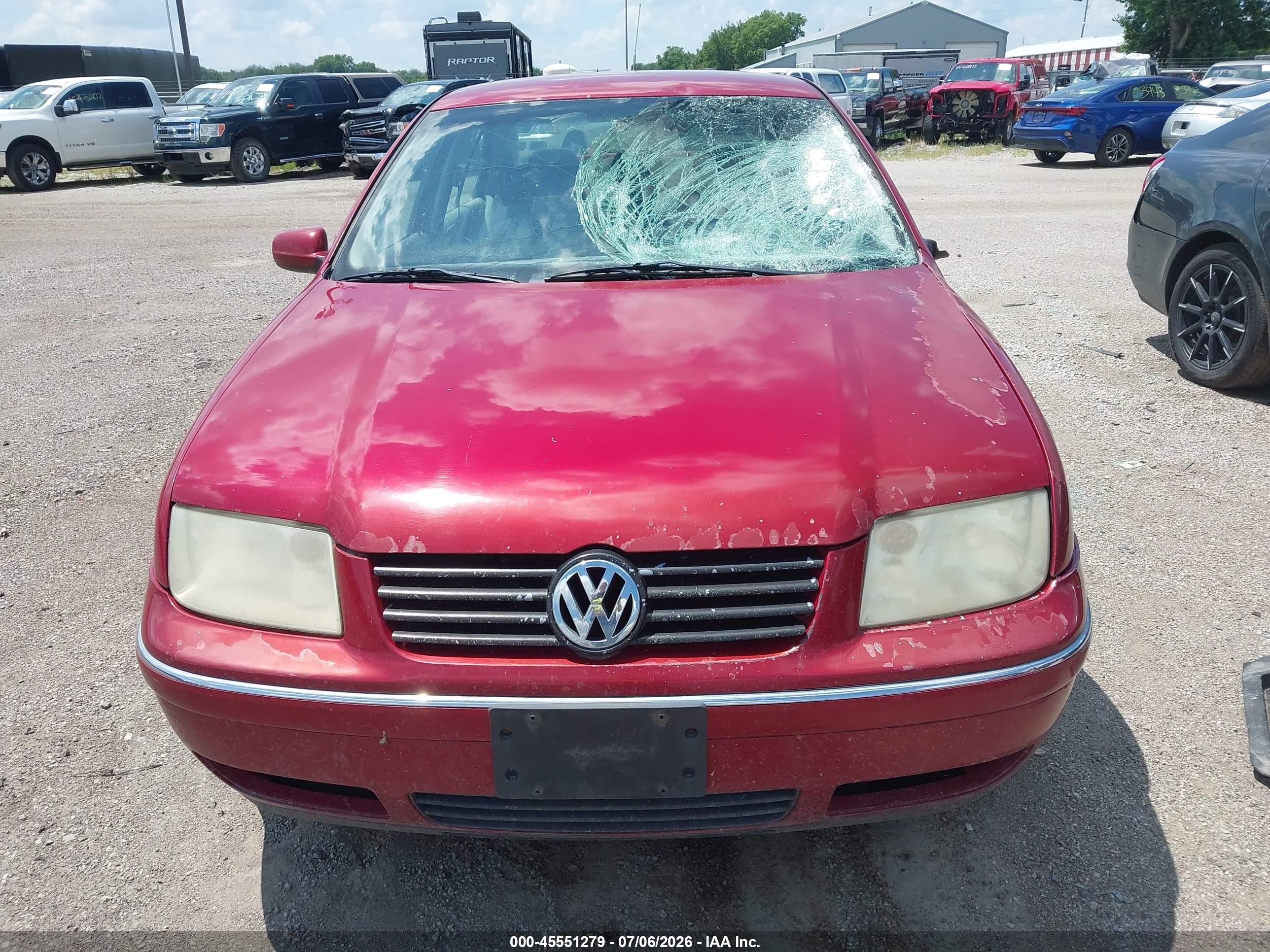 2004 Volkswagen Jetta Gl Red vin: 3VWRK69M54M026121