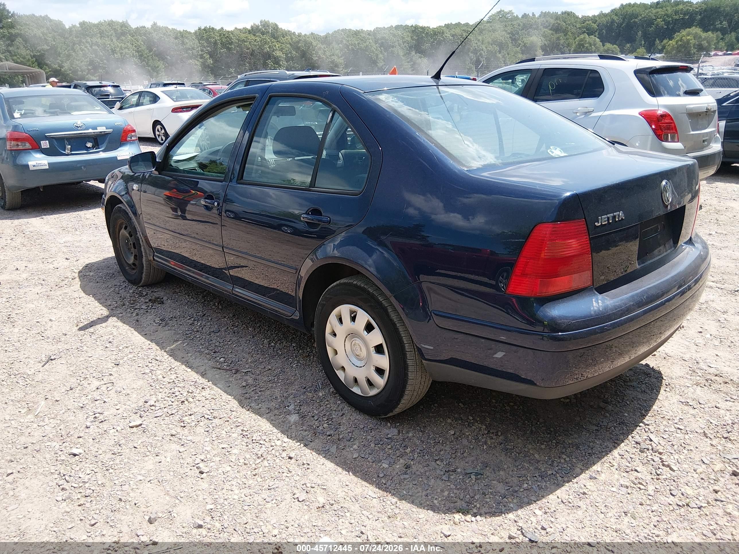 2003 Volkswagen Jetta Gl Синий vin: 3VWRK69M73M066487