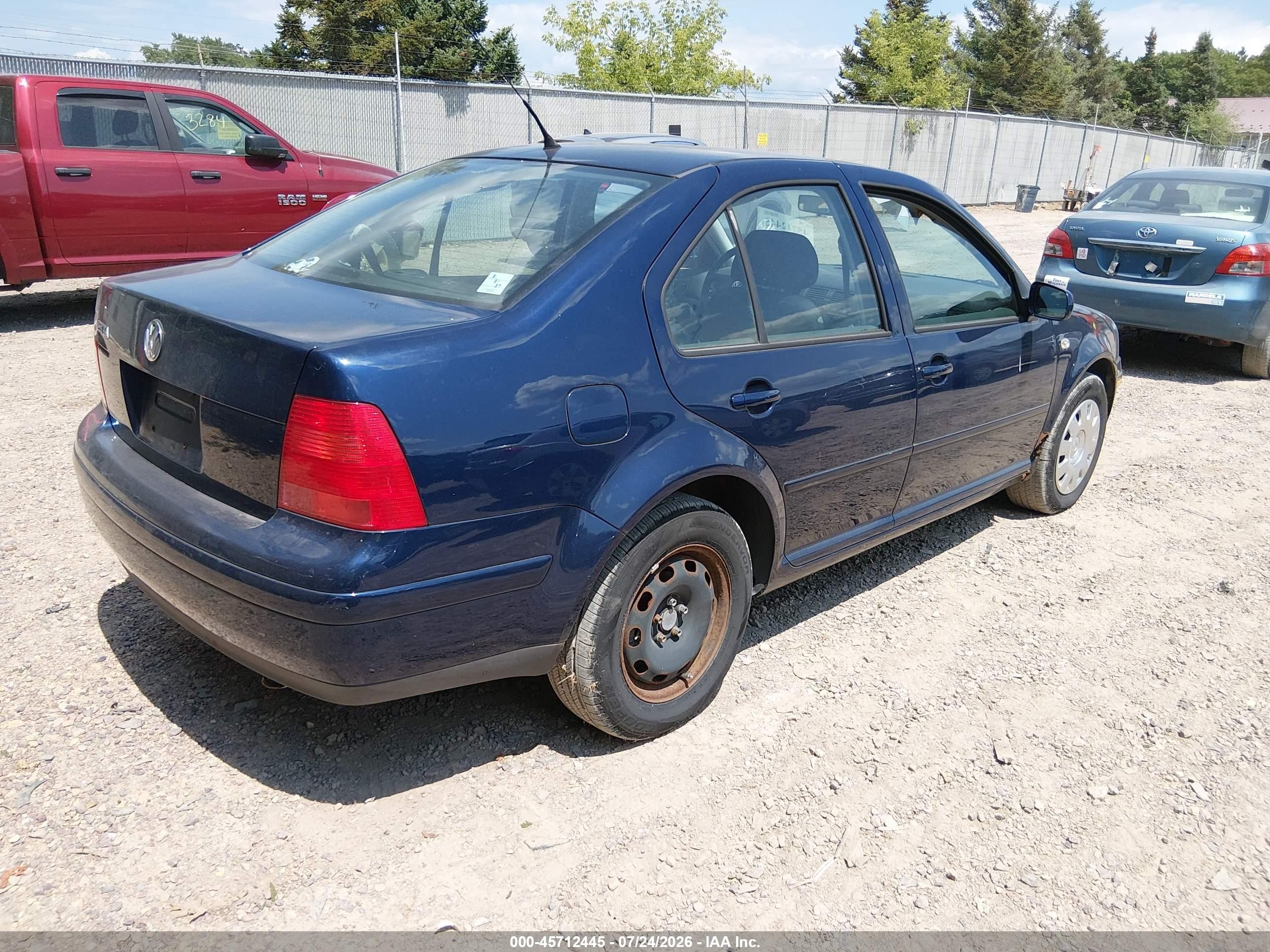 2003 Volkswagen Jetta Gl Синий vin: 3VWRK69M73M066487